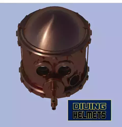 Antique diving helmet-5