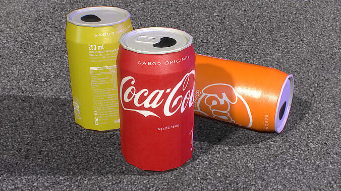 Coca-cola Can Free low-poly 3D model