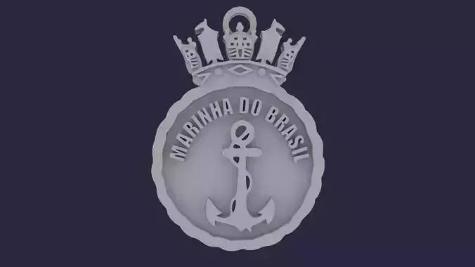 Brazilian Navy Coat of Arms 3D print model