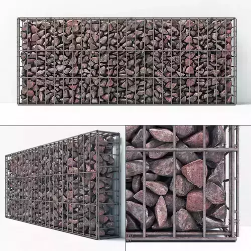 Gabion cage frame 3D model