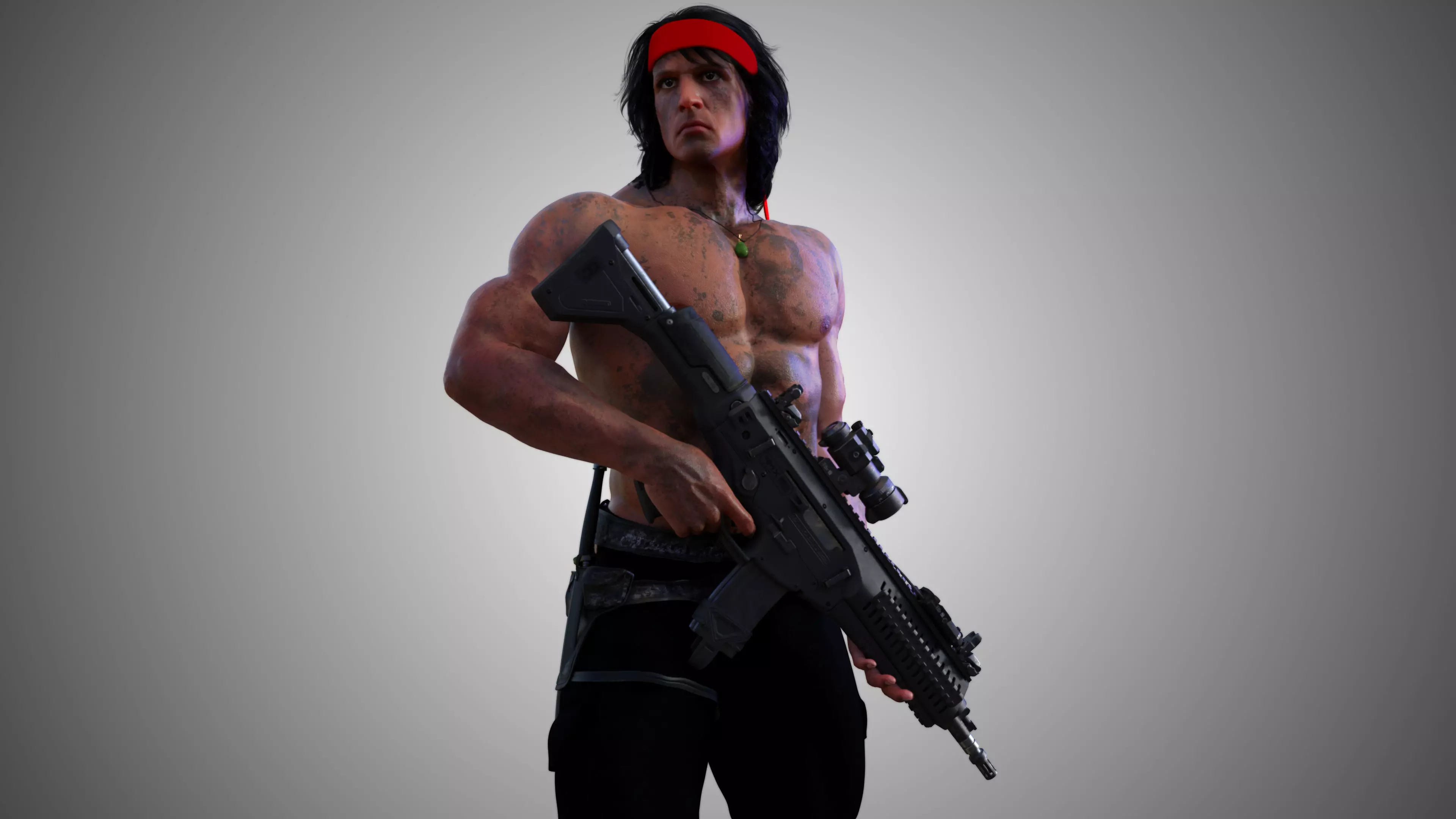 John Rambo - Sylvester Stallone 3D model_0