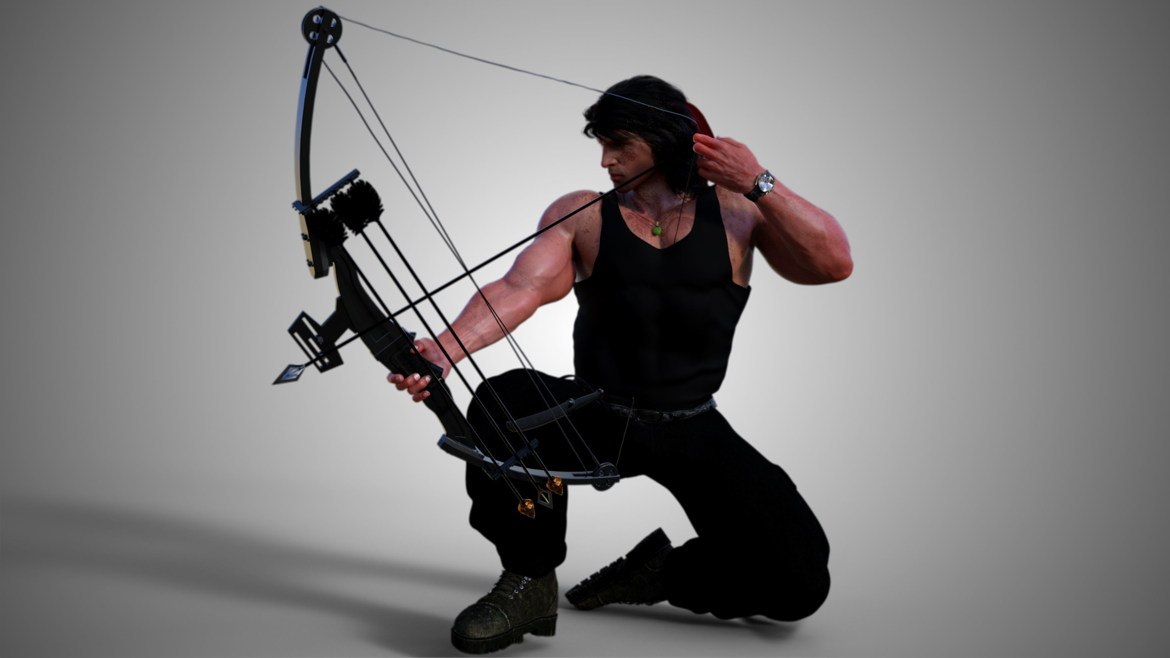 John Rambo - Sylvester Stallone 3D model_14