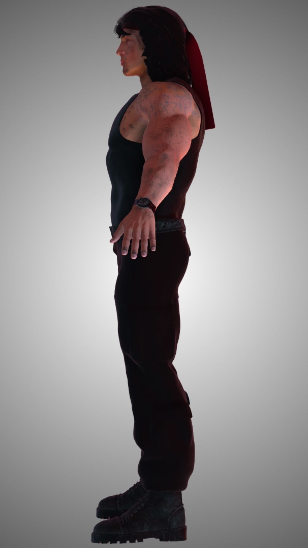 John Rambo - Sylvester Stallone 3D model_9