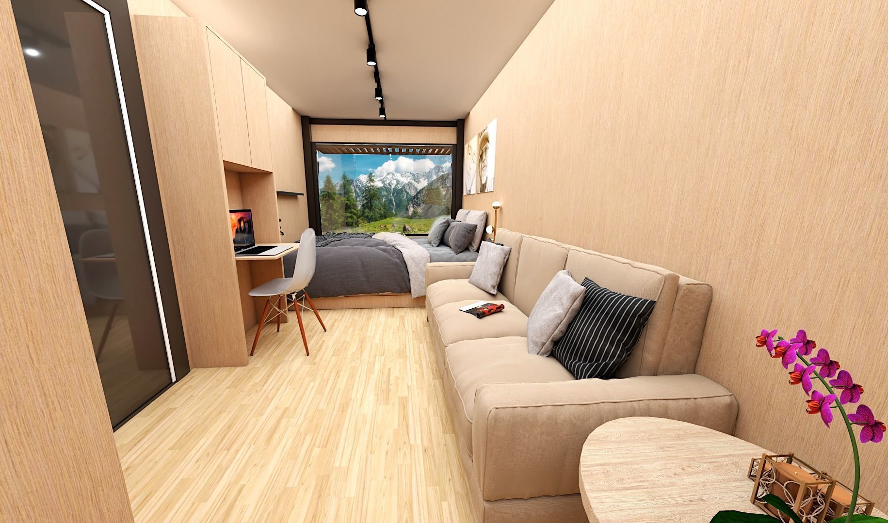 container hotel 3d model Low-poly 3D model_6