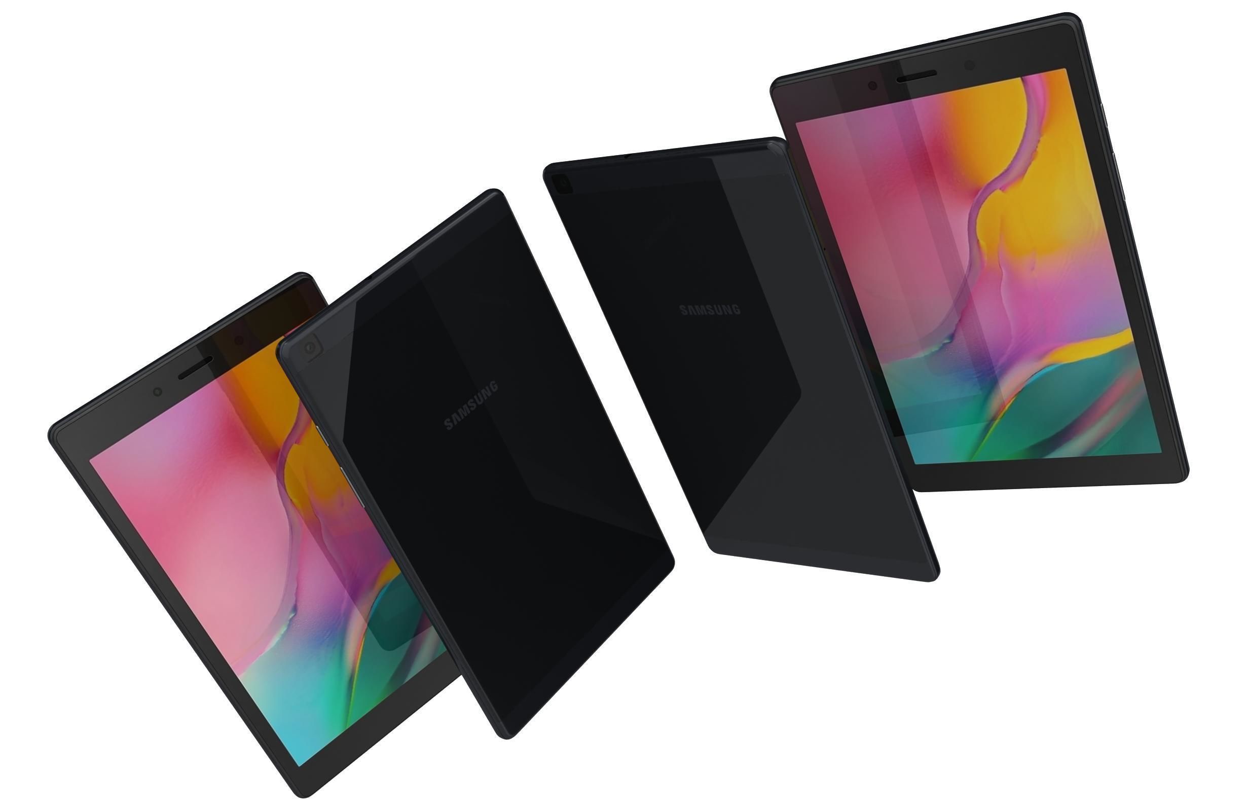 Samsung Galaxy Tab A 8 0 2019 Black 3D model_2