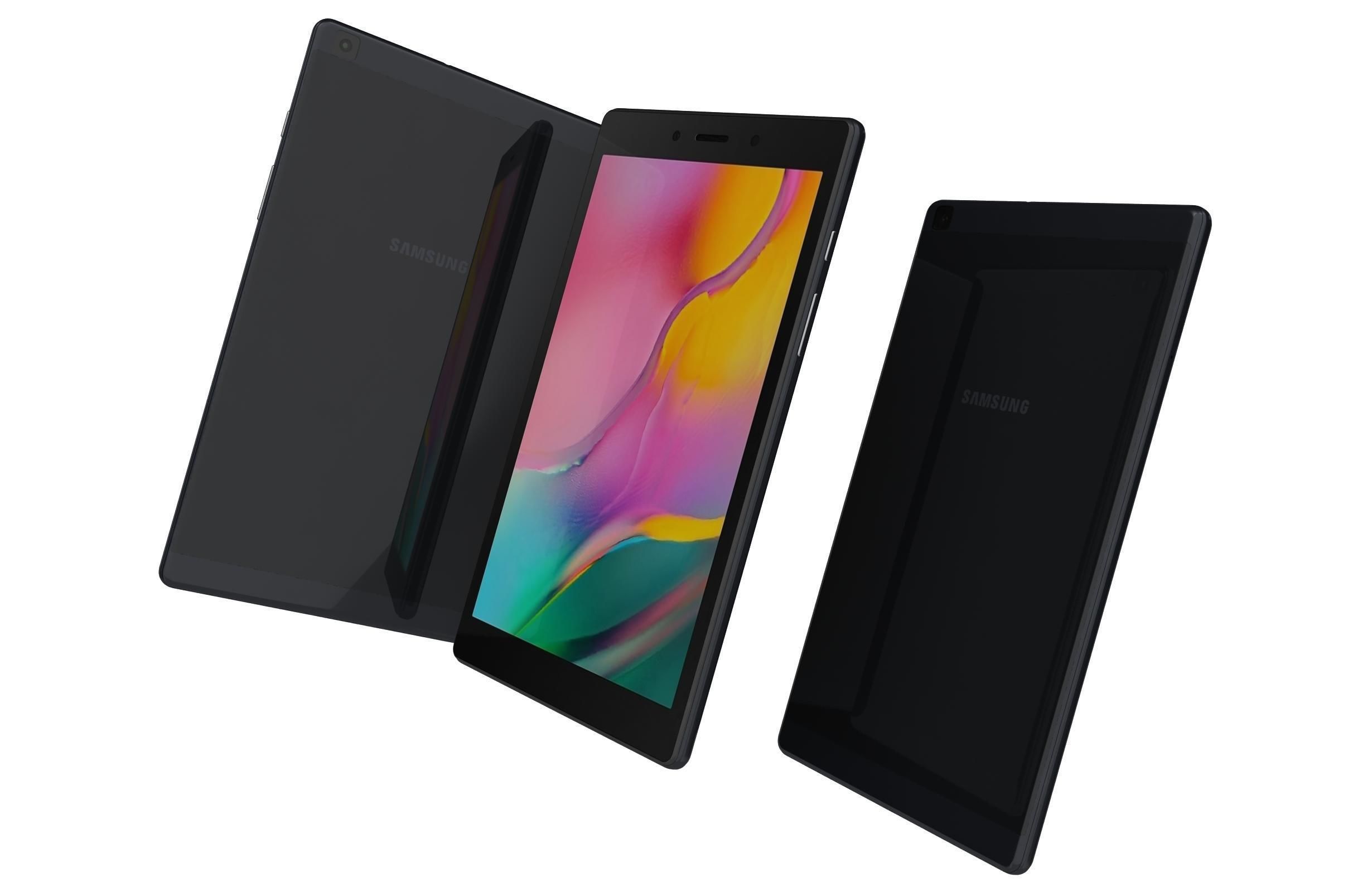 Samsung Galaxy Tab A 8 0 2019 Black 3D model_3