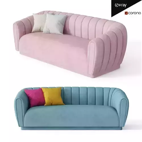 ARNO sofa Low-poly 3D model