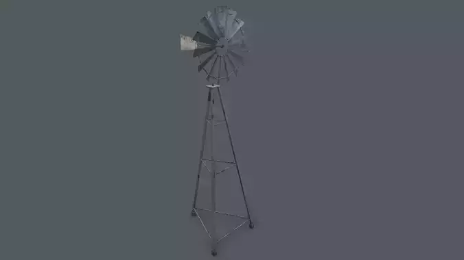 Windmill Game Ready PBR on tripod