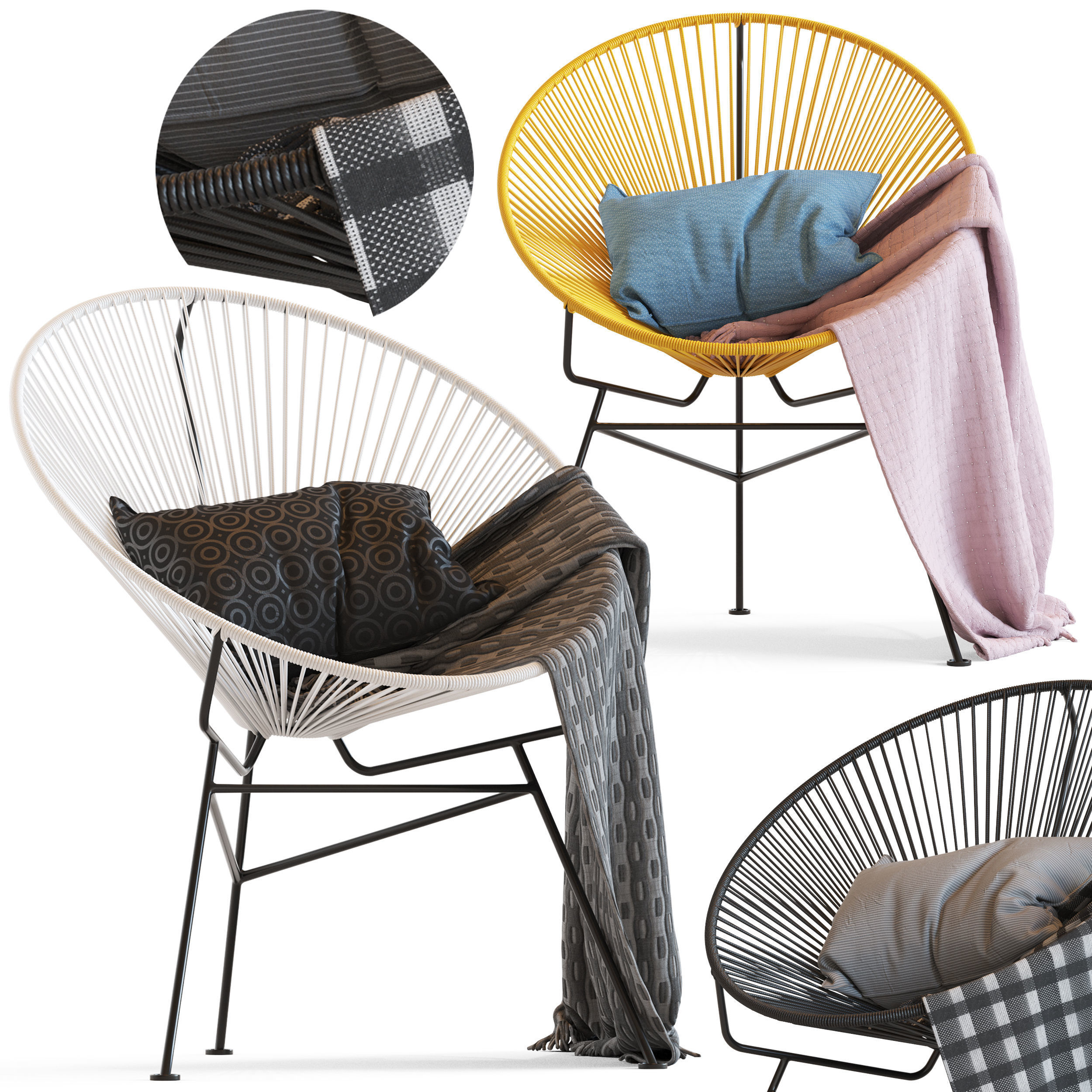 Cult Furniture Armando Chair and Acapulco chair
