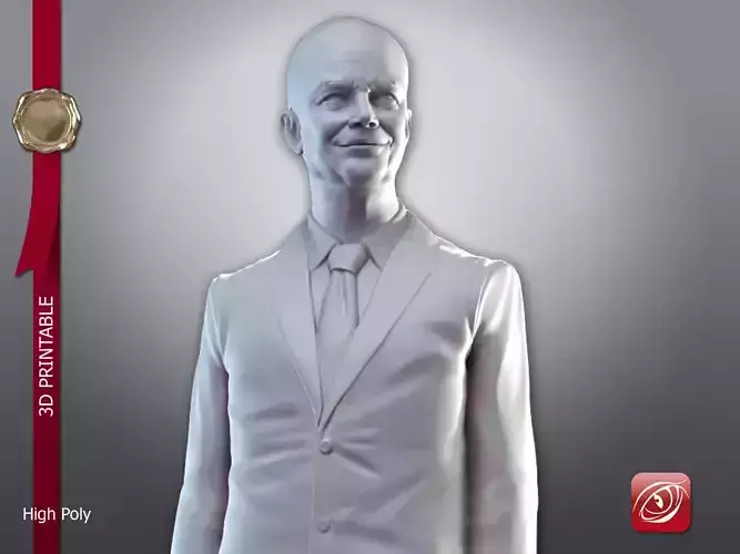 Dwight D Eisenhower Stand 3D print model