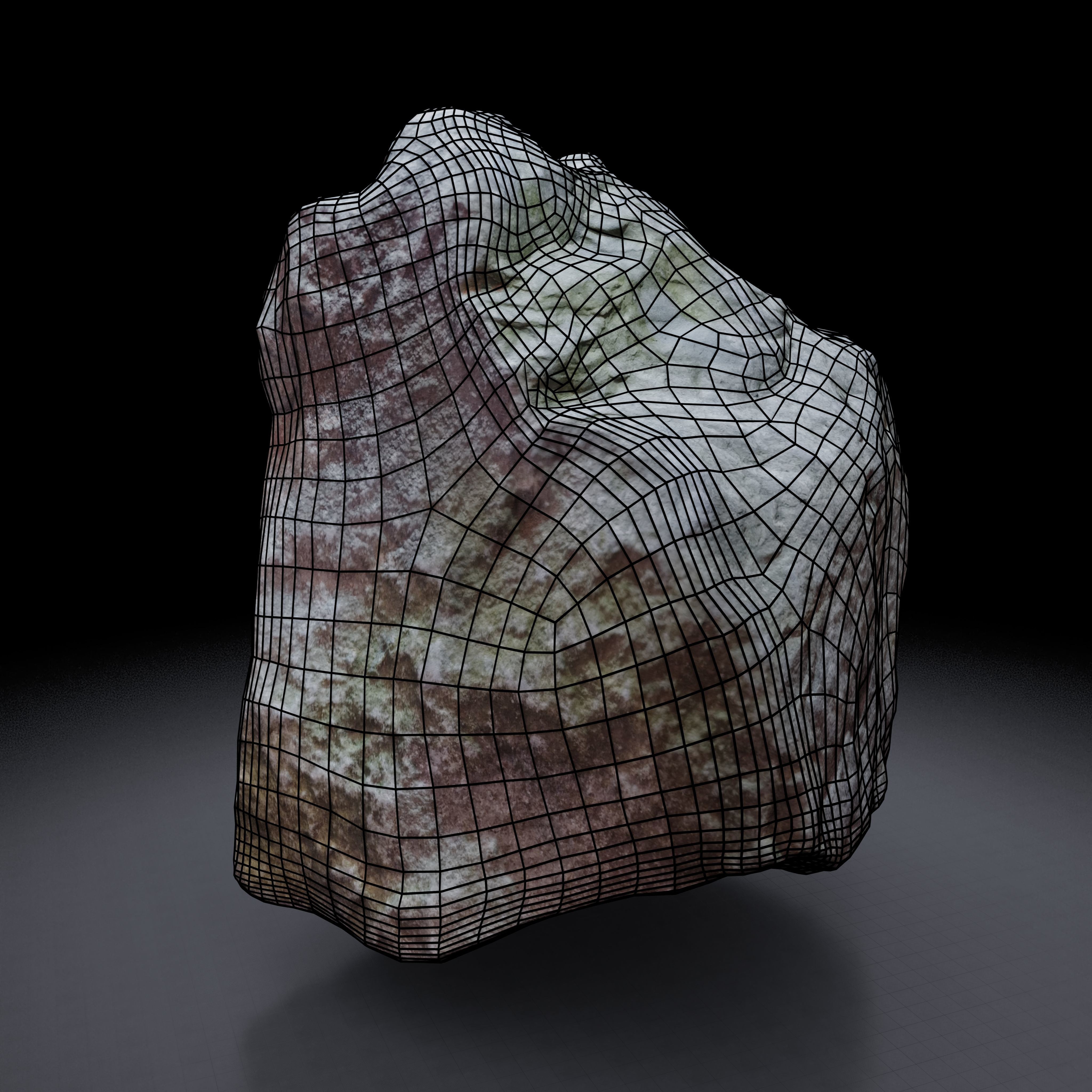 Rock 3D model - Photoscanned PBR Textures - Low and High Low-poly 3D model_5