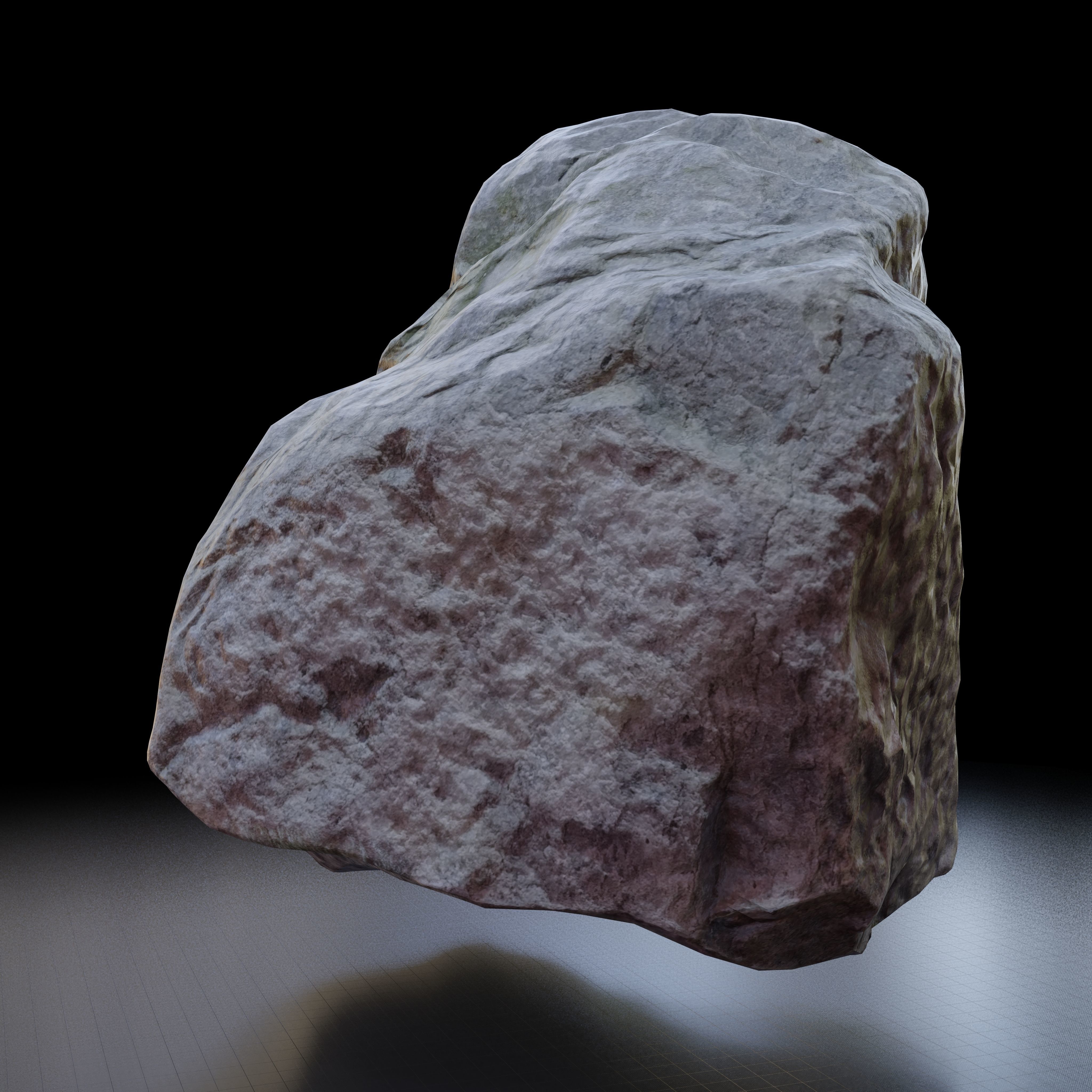 Rock 3D model - Photoscanned PBR Textures - Low and High Low-poly 3D model_2