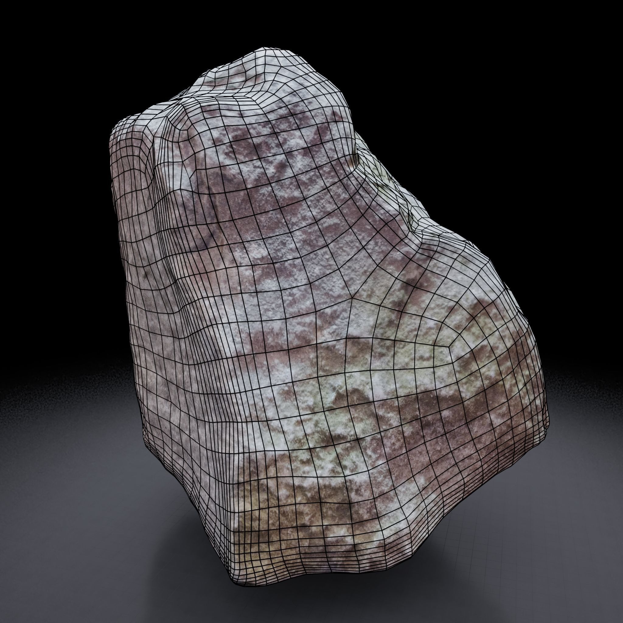 Rock 3D model - Photoscanned PBR Textures - Low and High Low-poly 3D model_8