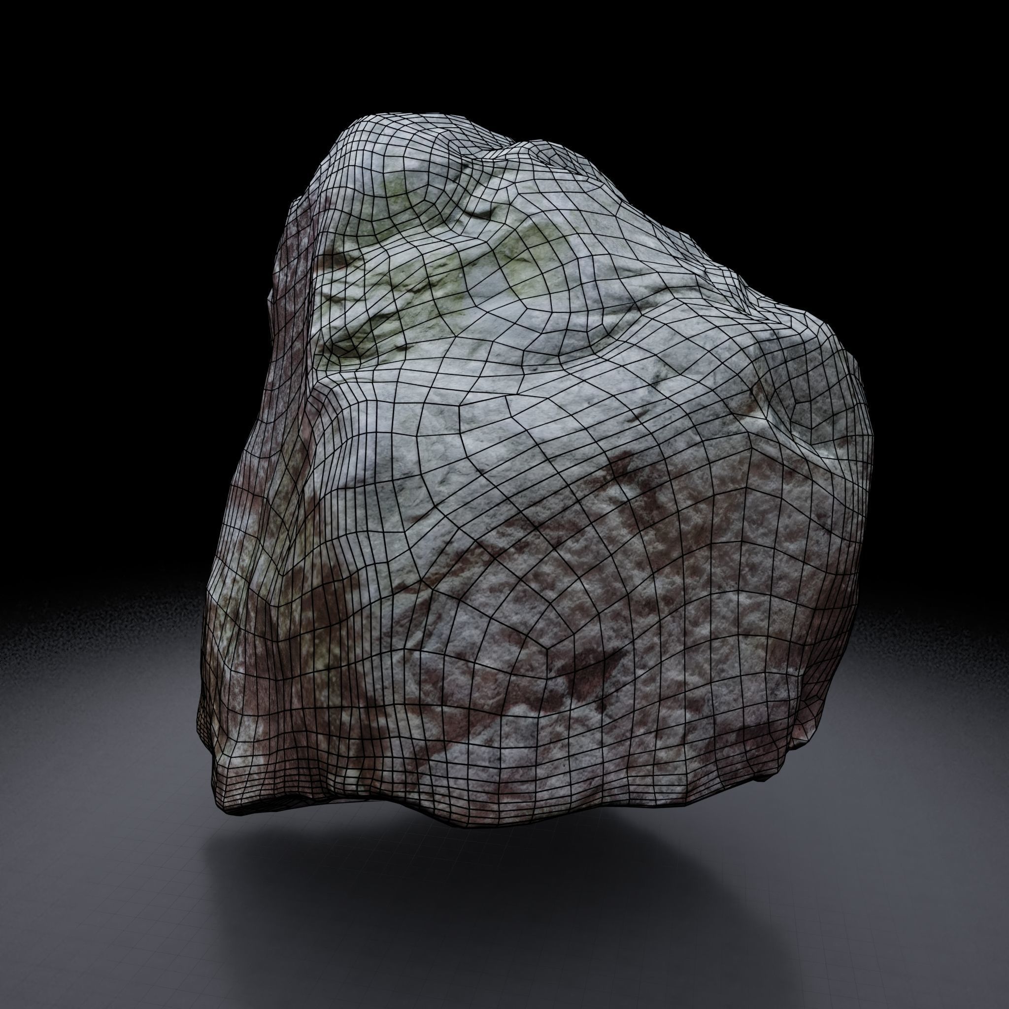 Rock 3D model - Photoscanned PBR Textures - Low and High Low-poly 3D model_7