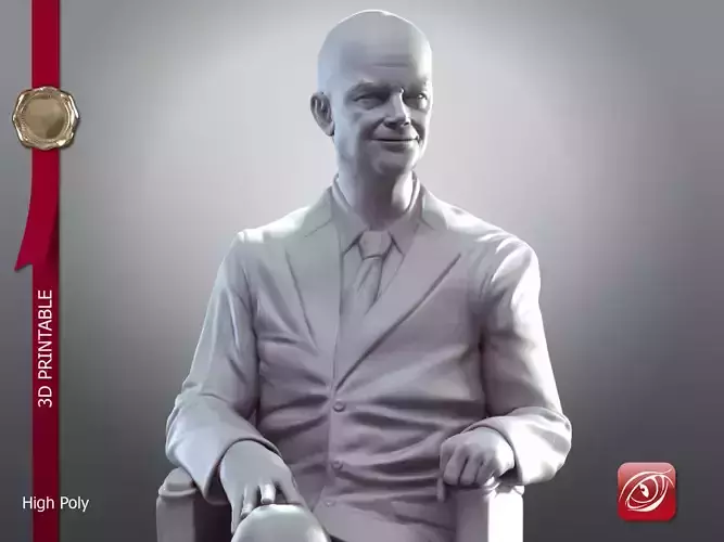 Dwight D Eisenhower Sit 3D print model