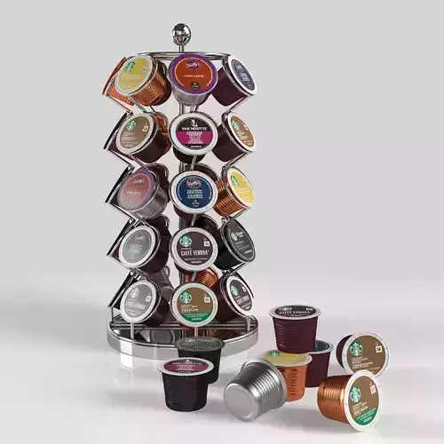 Coffe Pod Low-poly 3D model