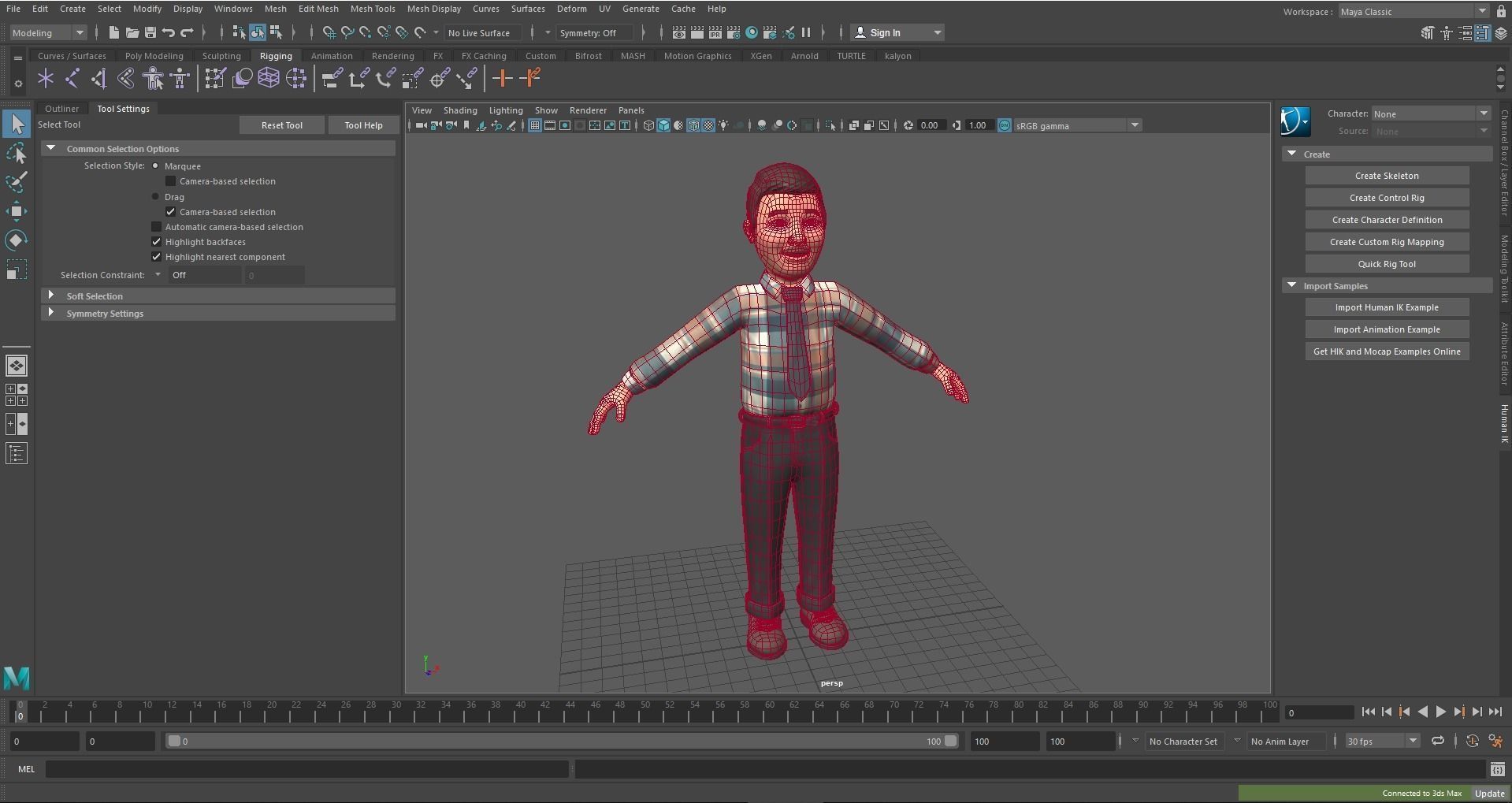 Cartoon Man 3D model_12