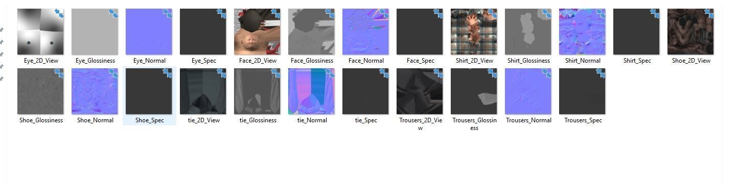 Cartoon Man 3D model_16