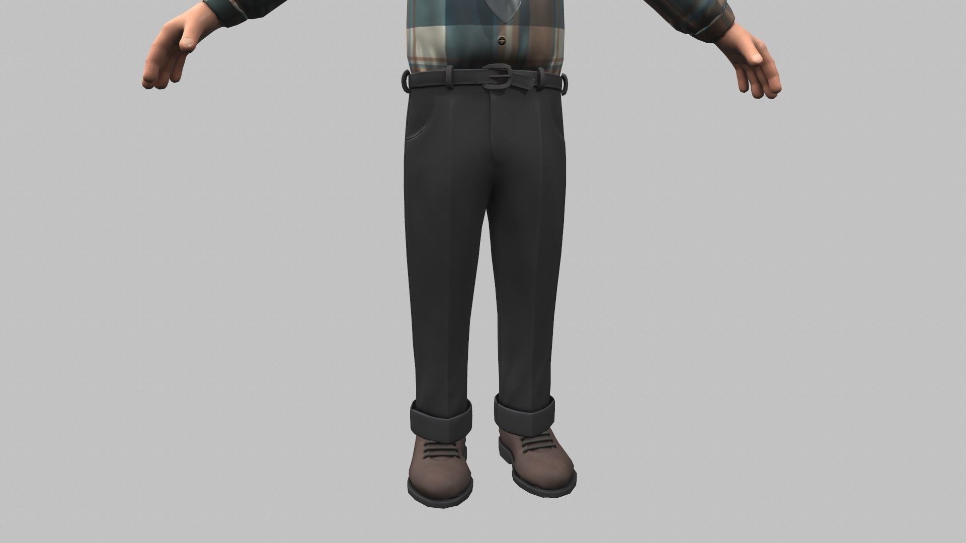 Cartoon Man 3D model_9