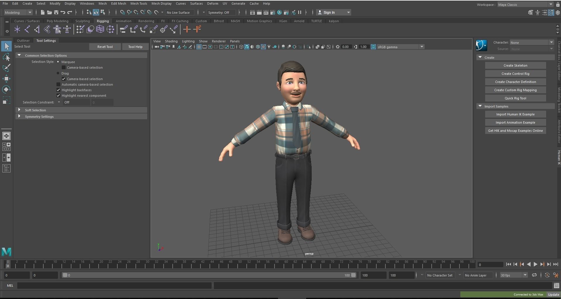 Cartoon Man 3D model_11
