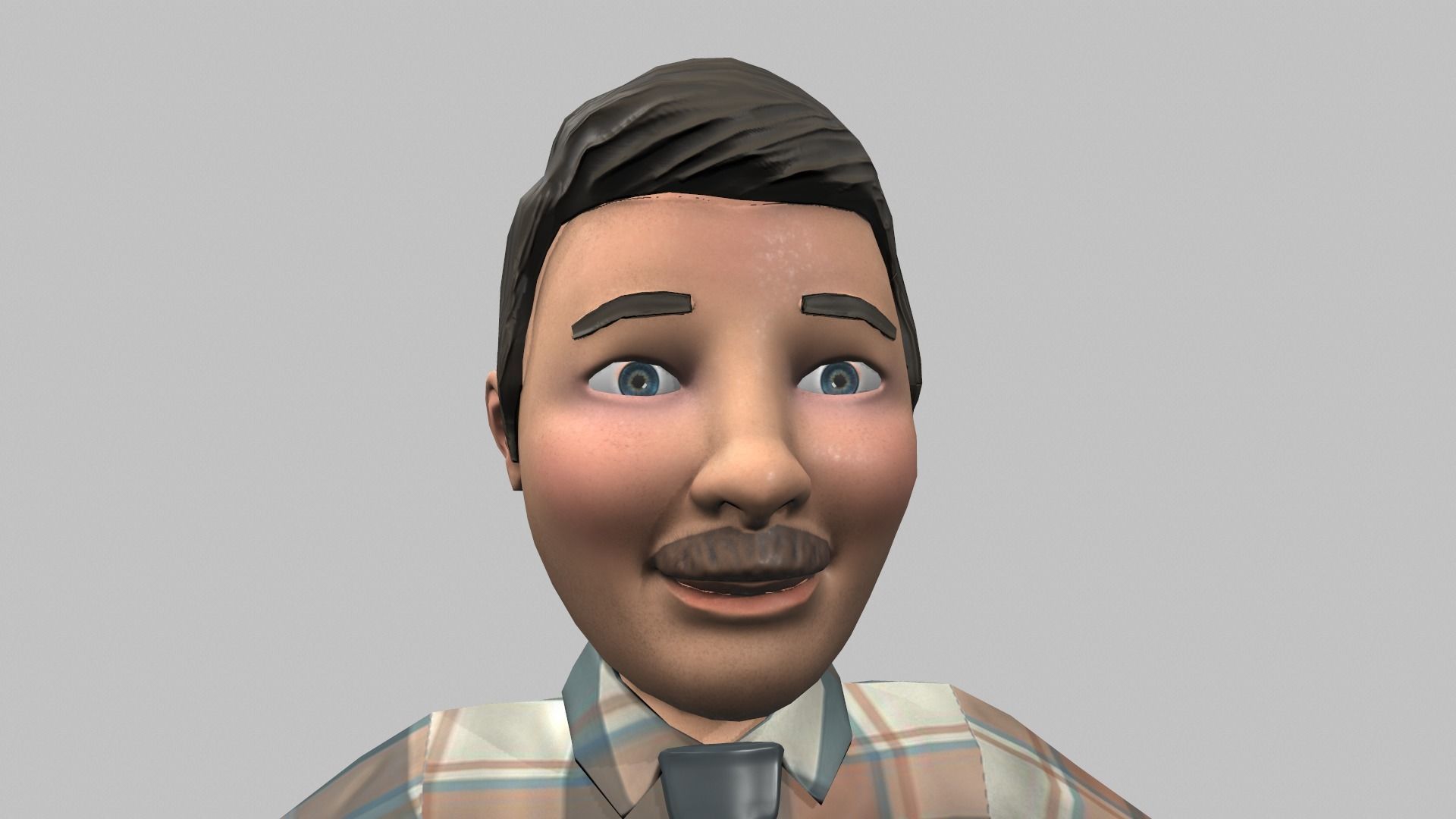 Cartoon Man 3D model_7
