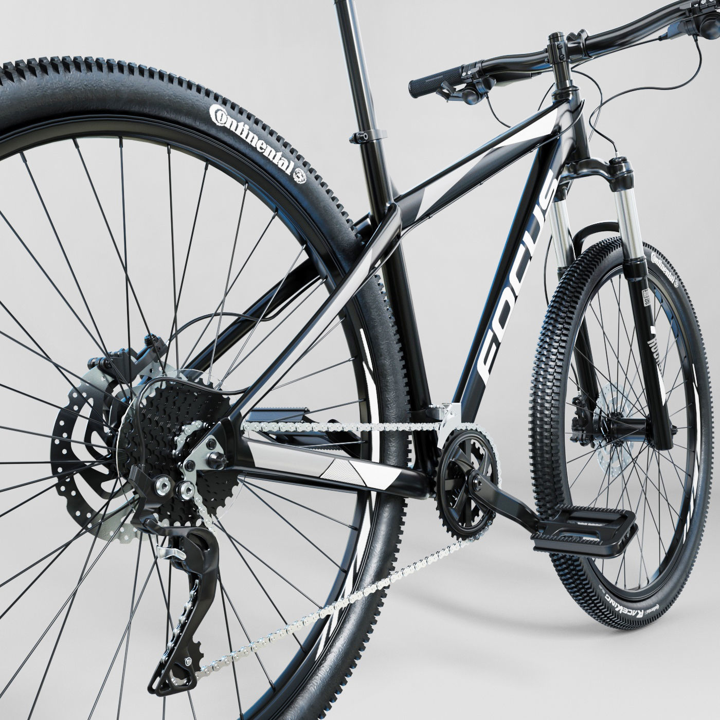 Bike Focus Whistler Lite 2018 3D 3D model_4