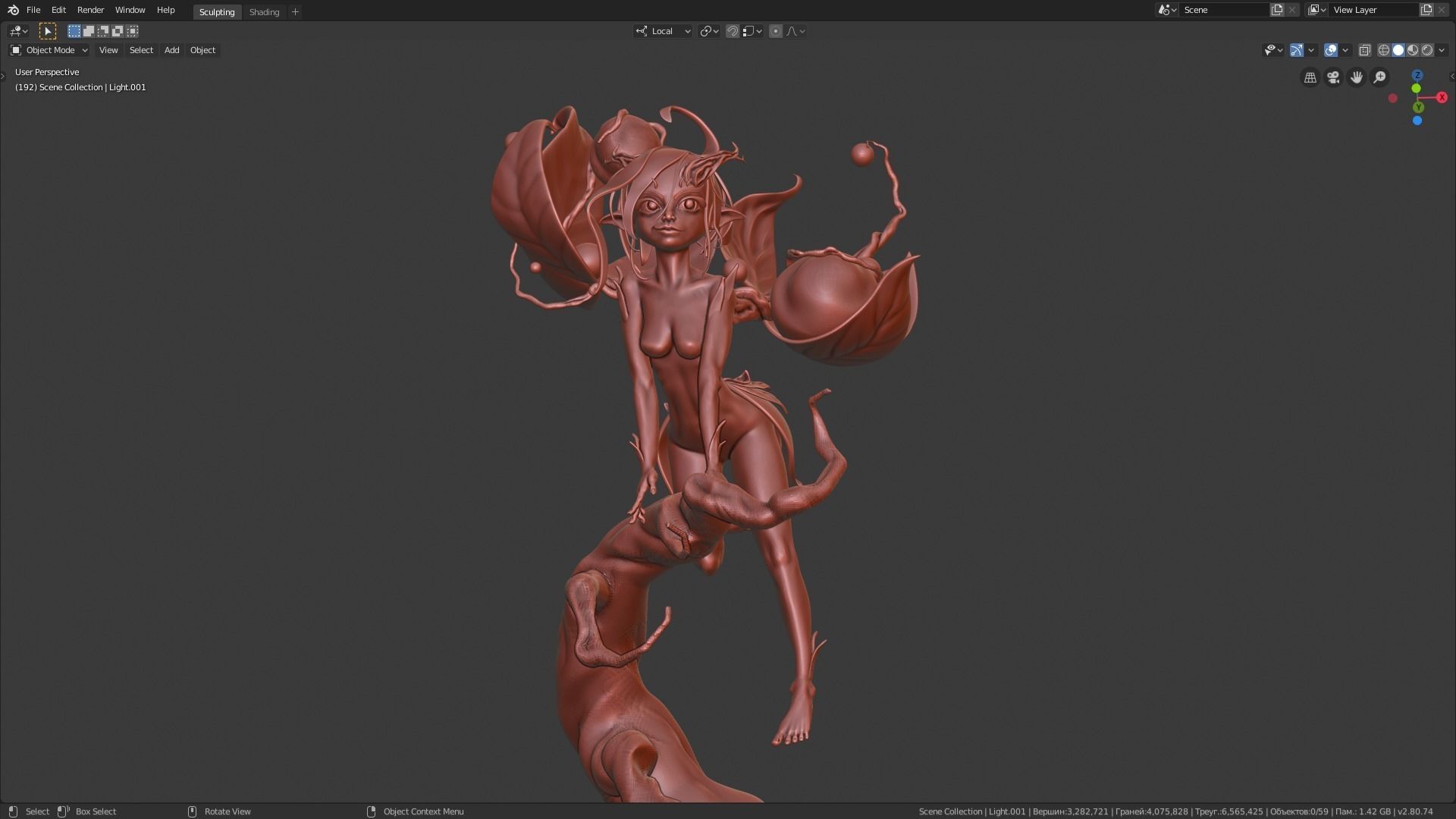 Fairy 3D print model_10