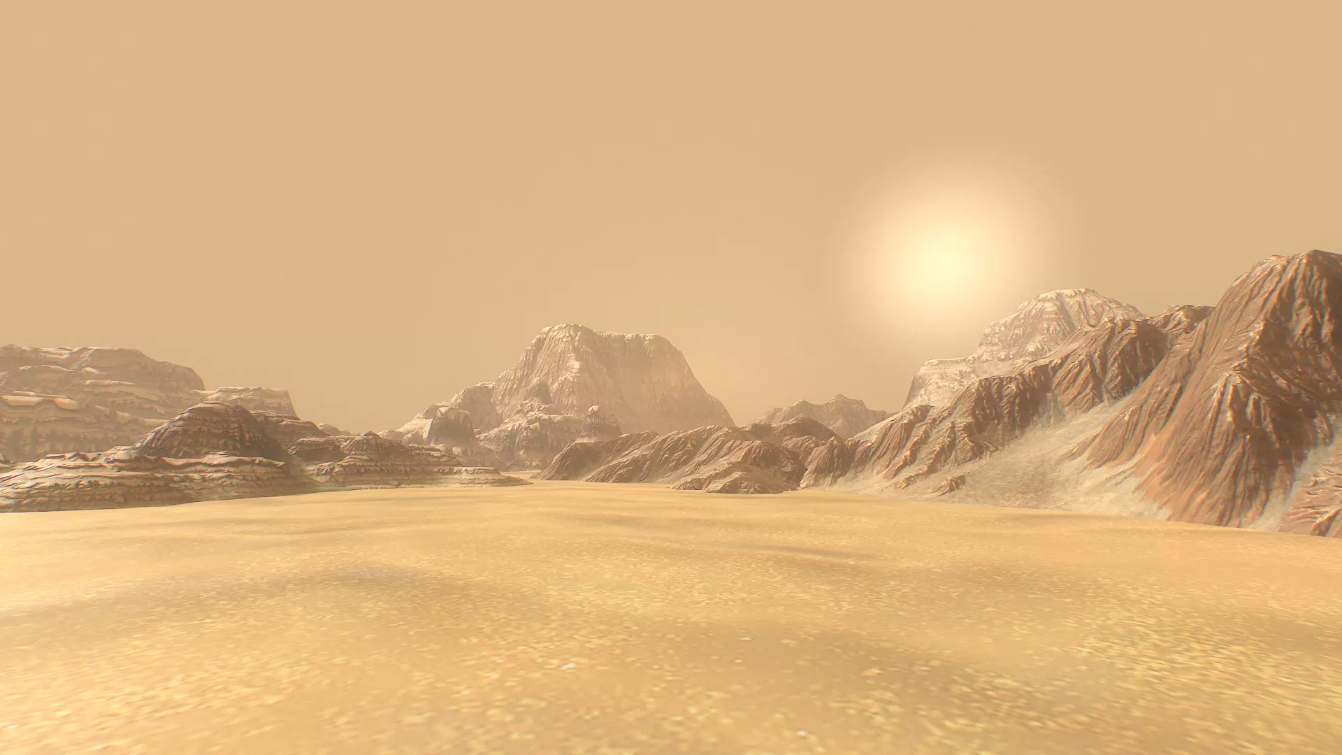 Background Landscapes Desert Sand  Low-poly 3D model_0