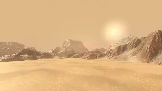 Background Landscapes Desert Sand  Low-poly 3D model
