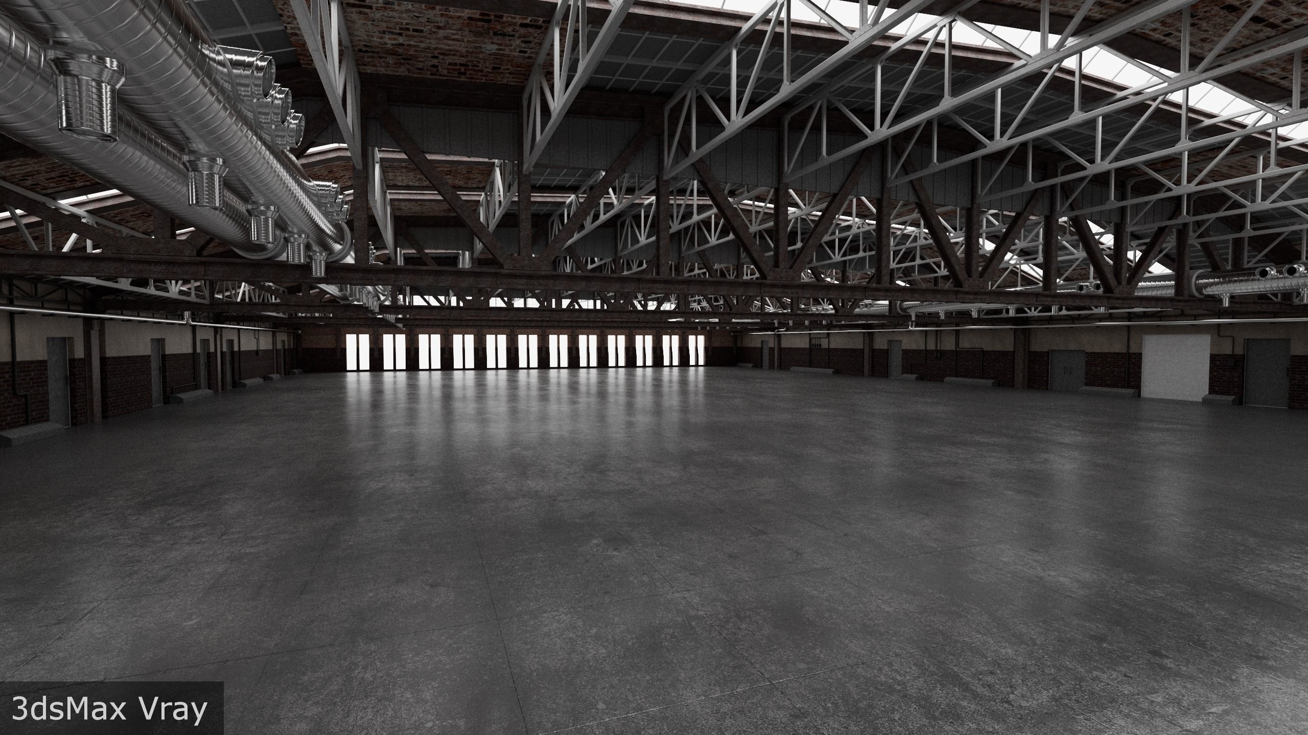 Hangar interior 3D model_18