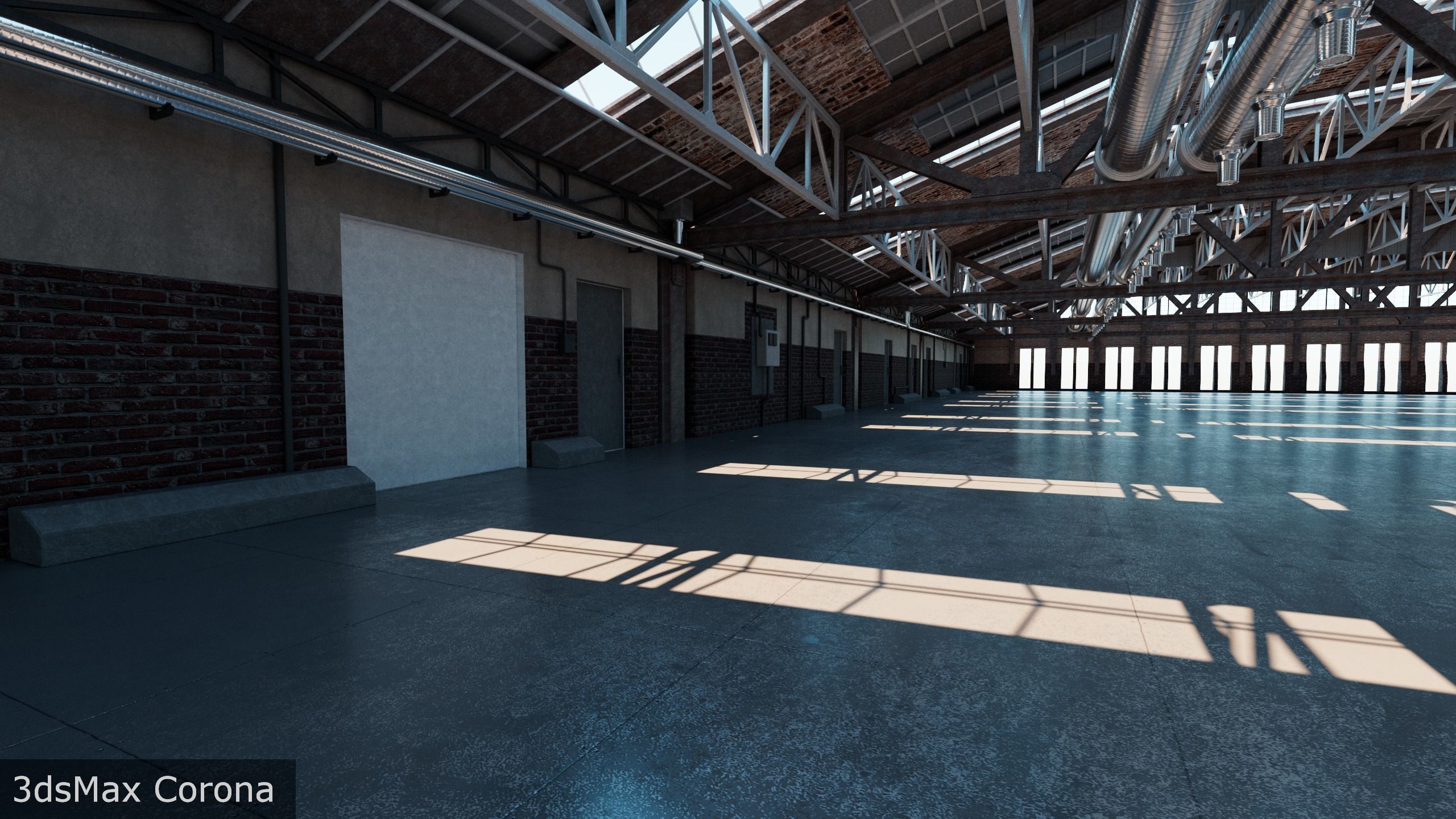 Hangar interior 3D model_27