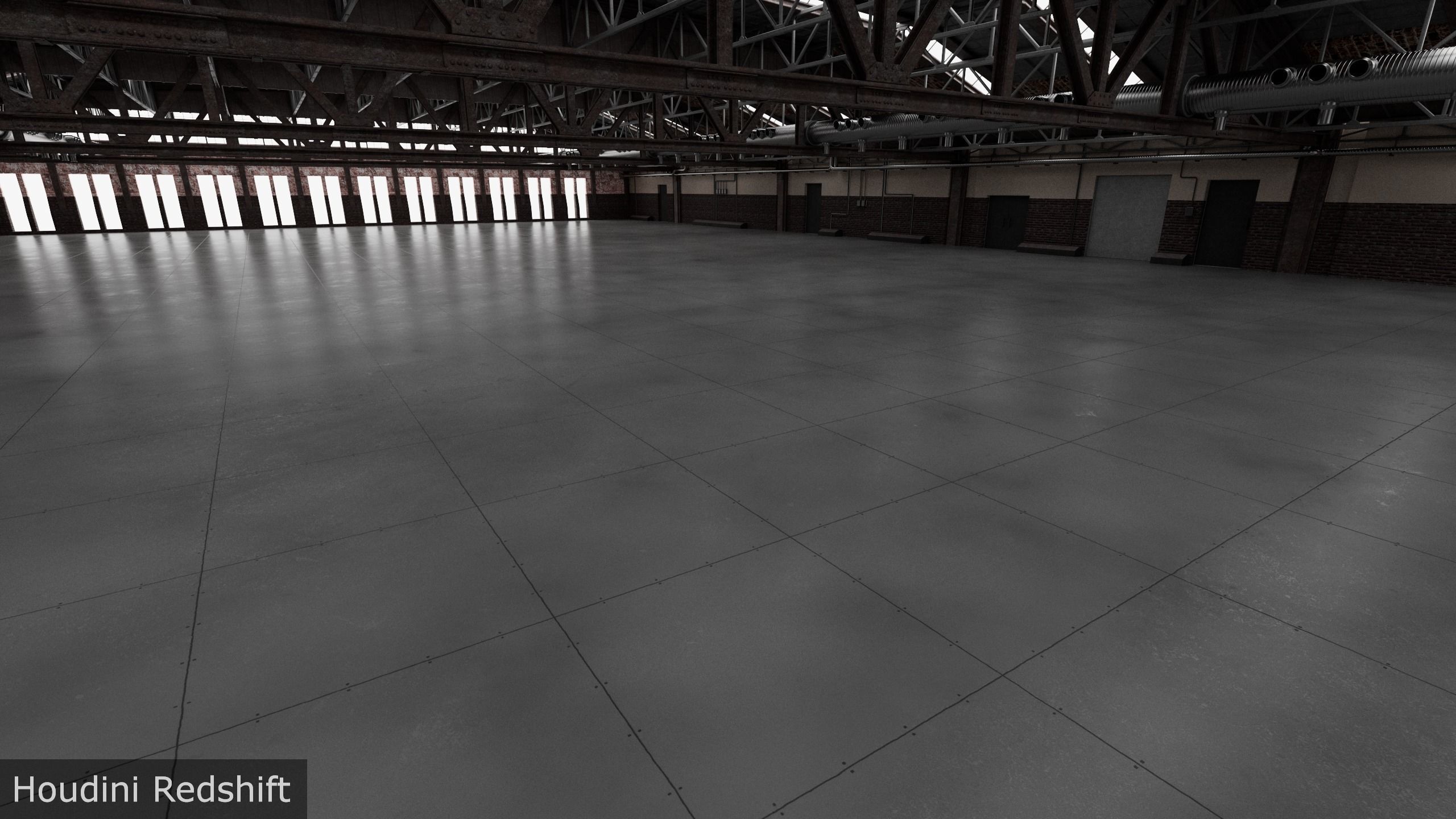 Hangar interior 3D model_10