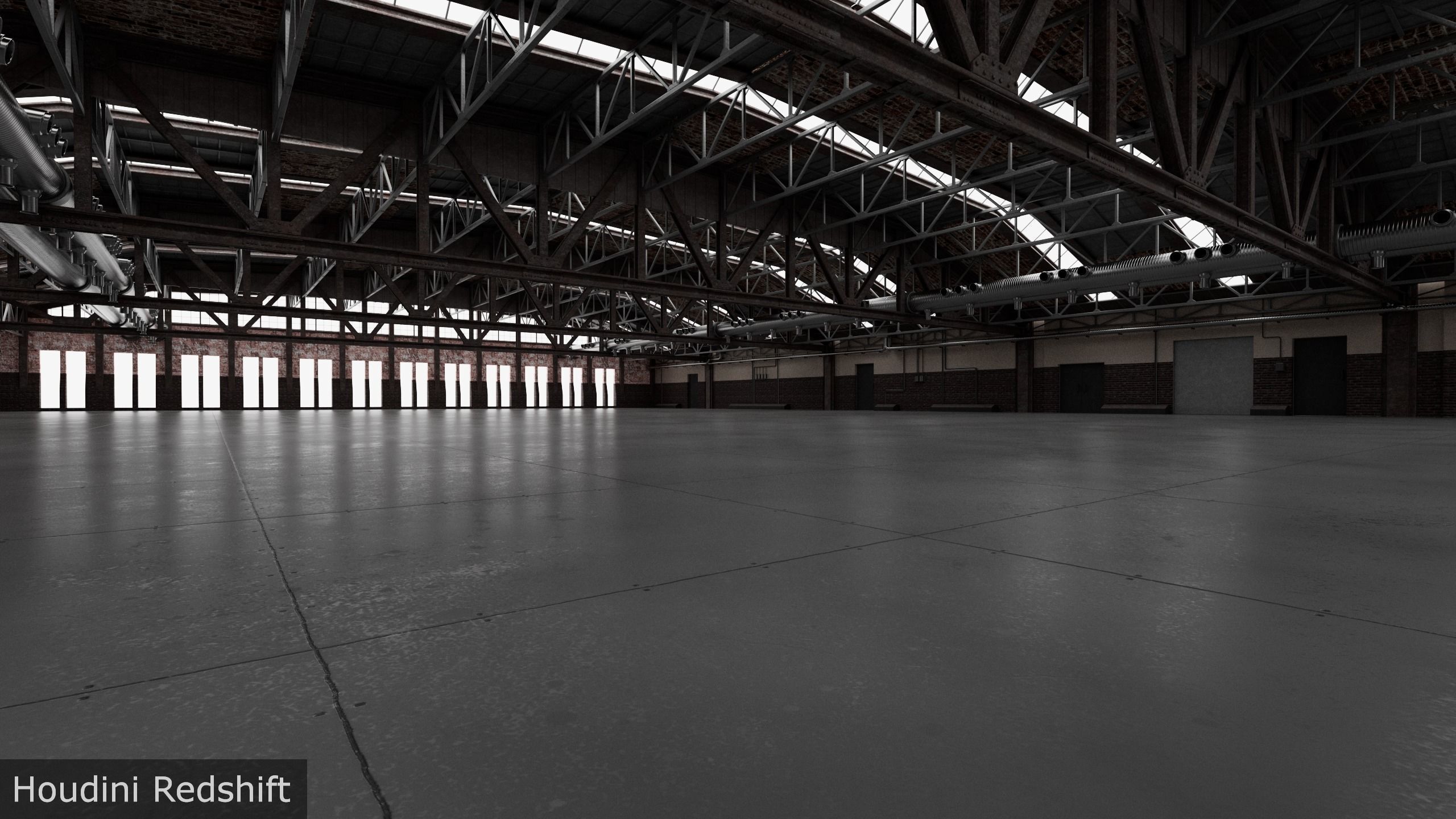 Hangar interior 3D model_14