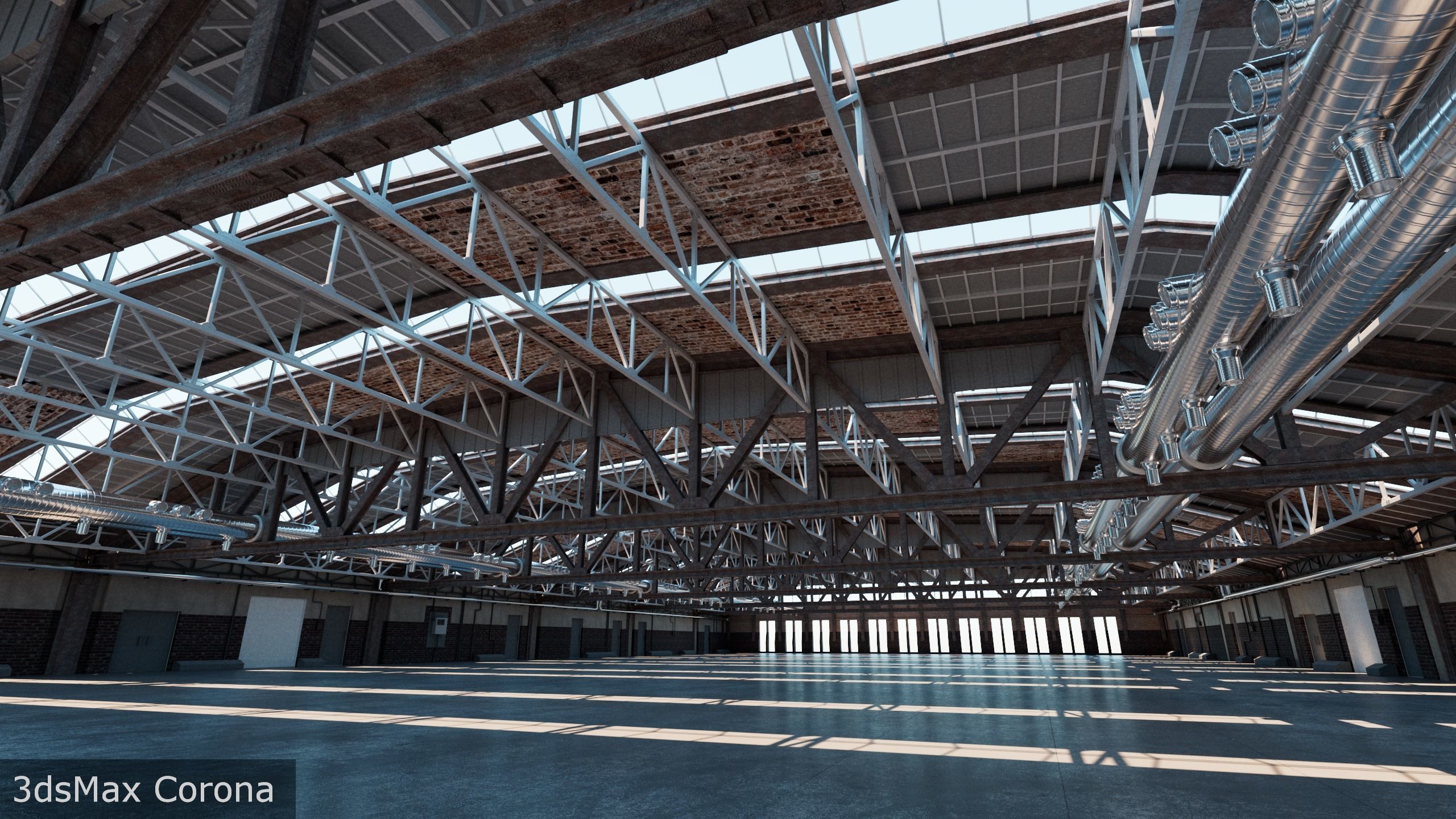Hangar interior 3D model_22