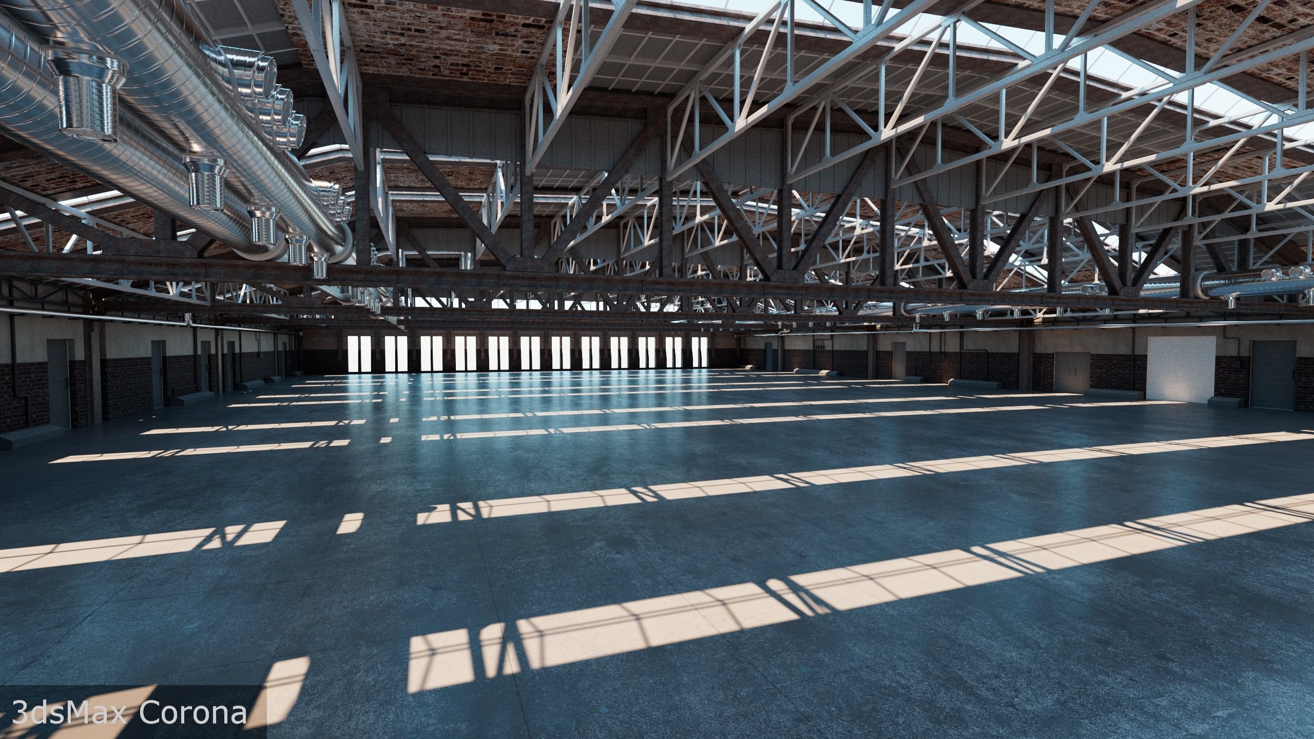 Hangar interior 3D model_25