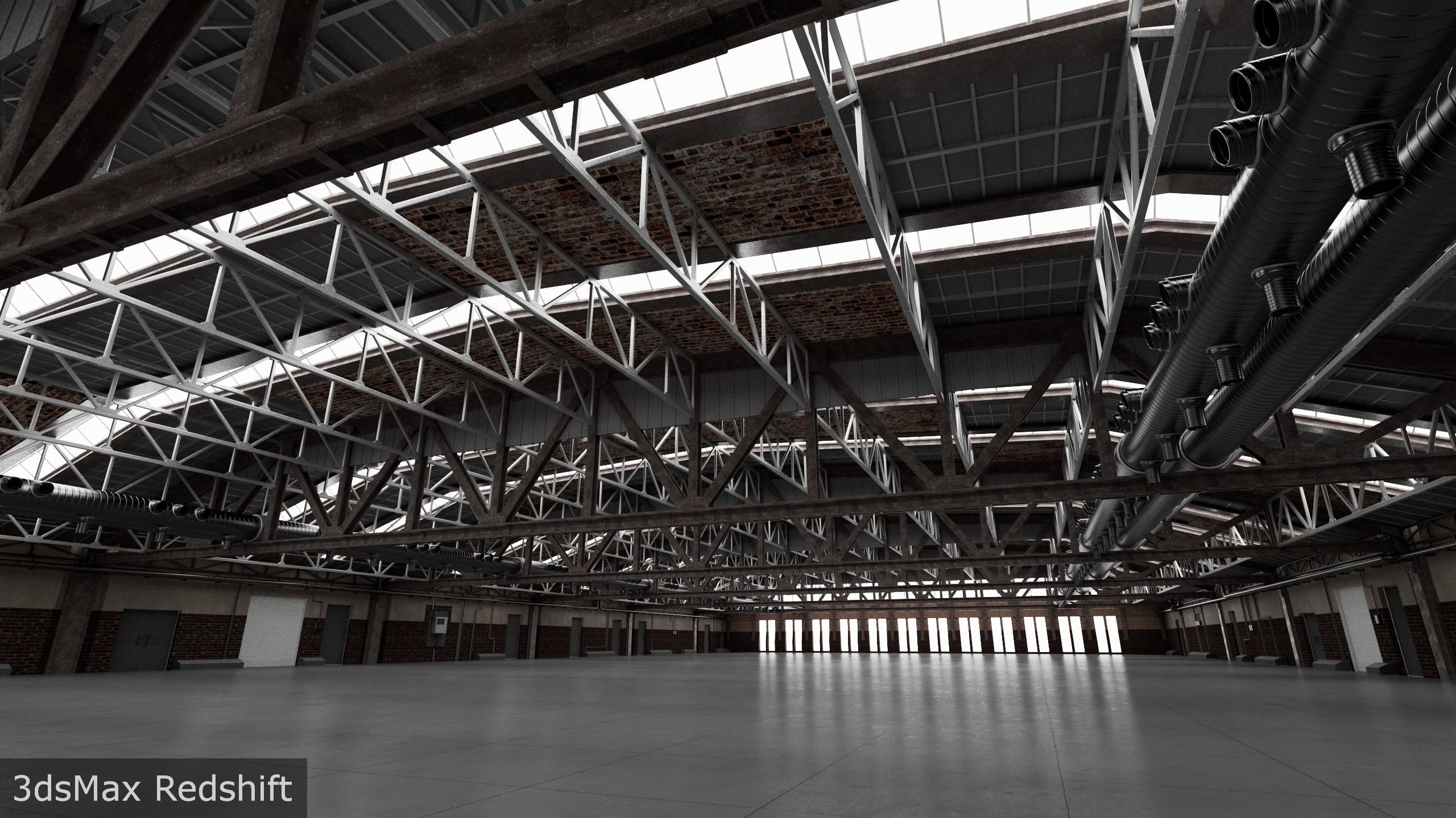 Hangar interior