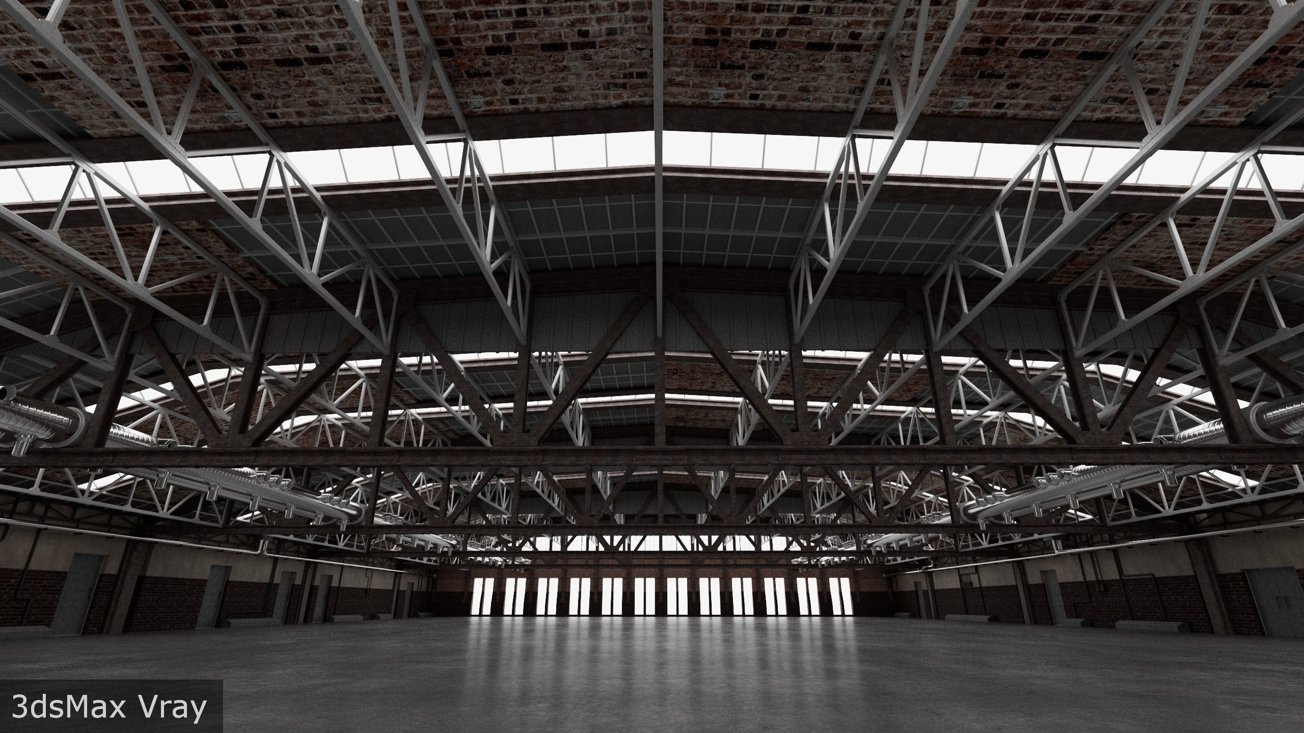 Hangar interior 3D model_16