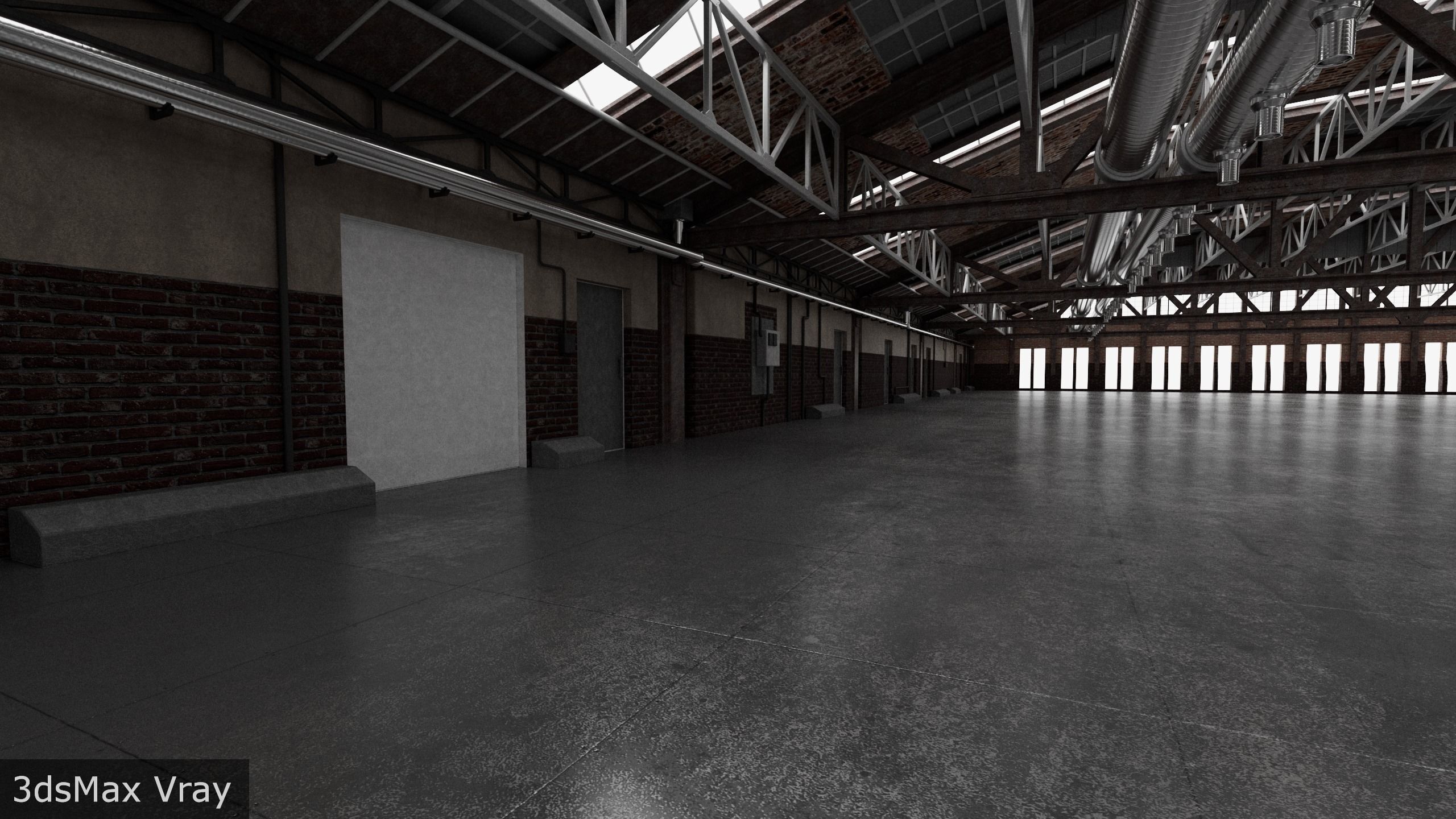 Hangar interior 3D model_20