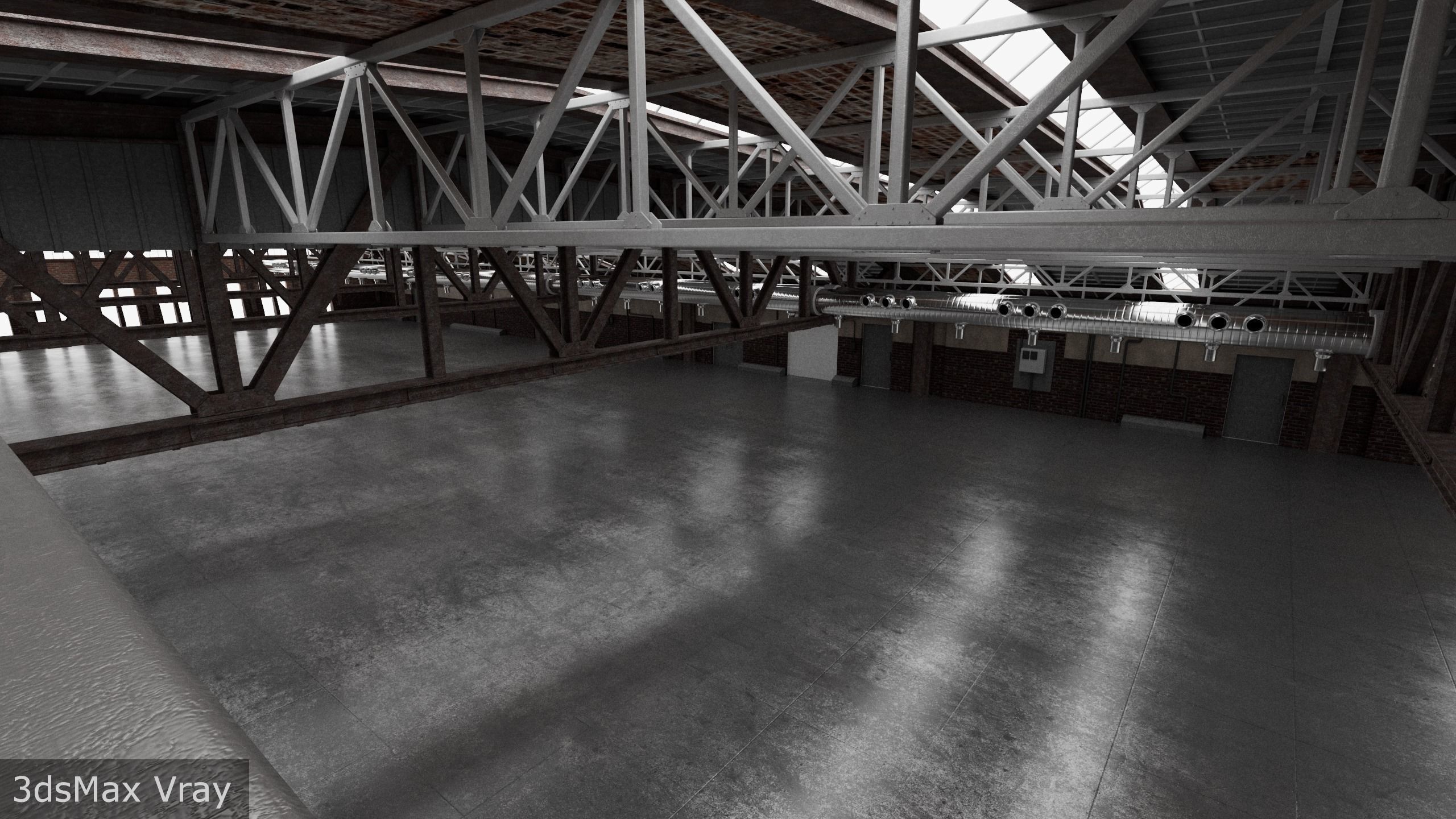 Hangar interior 3D model_19