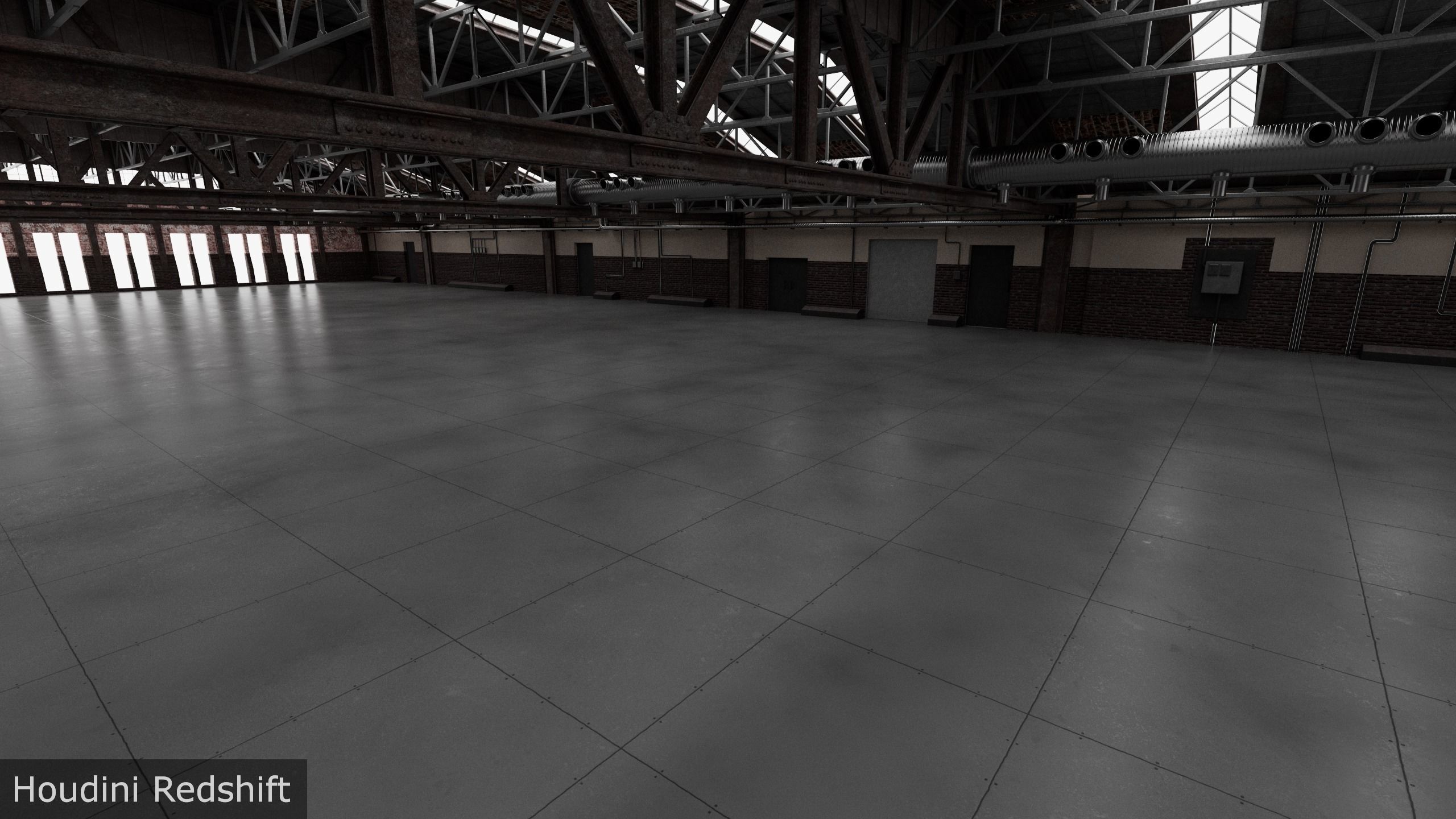 Hangar interior 3D model_12