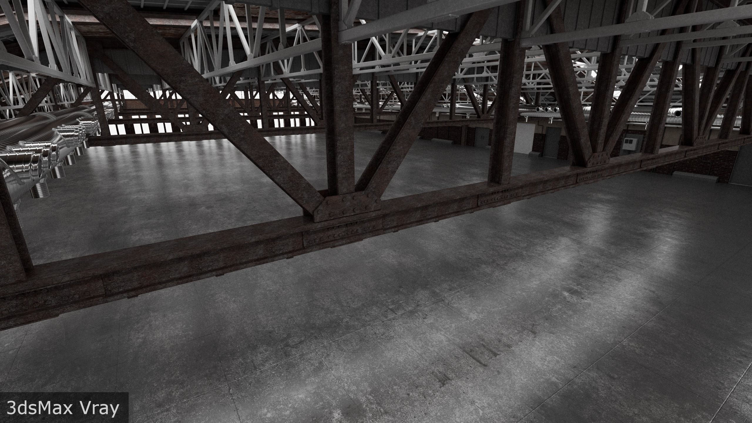 Hangar interior 3D model_17