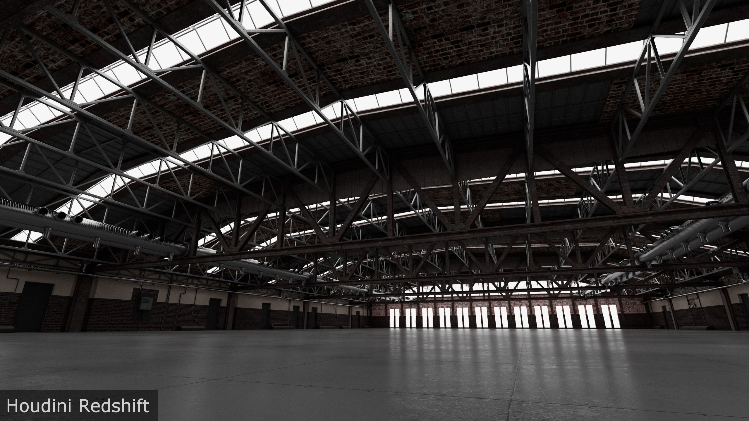 Hangar interior 3D model_8