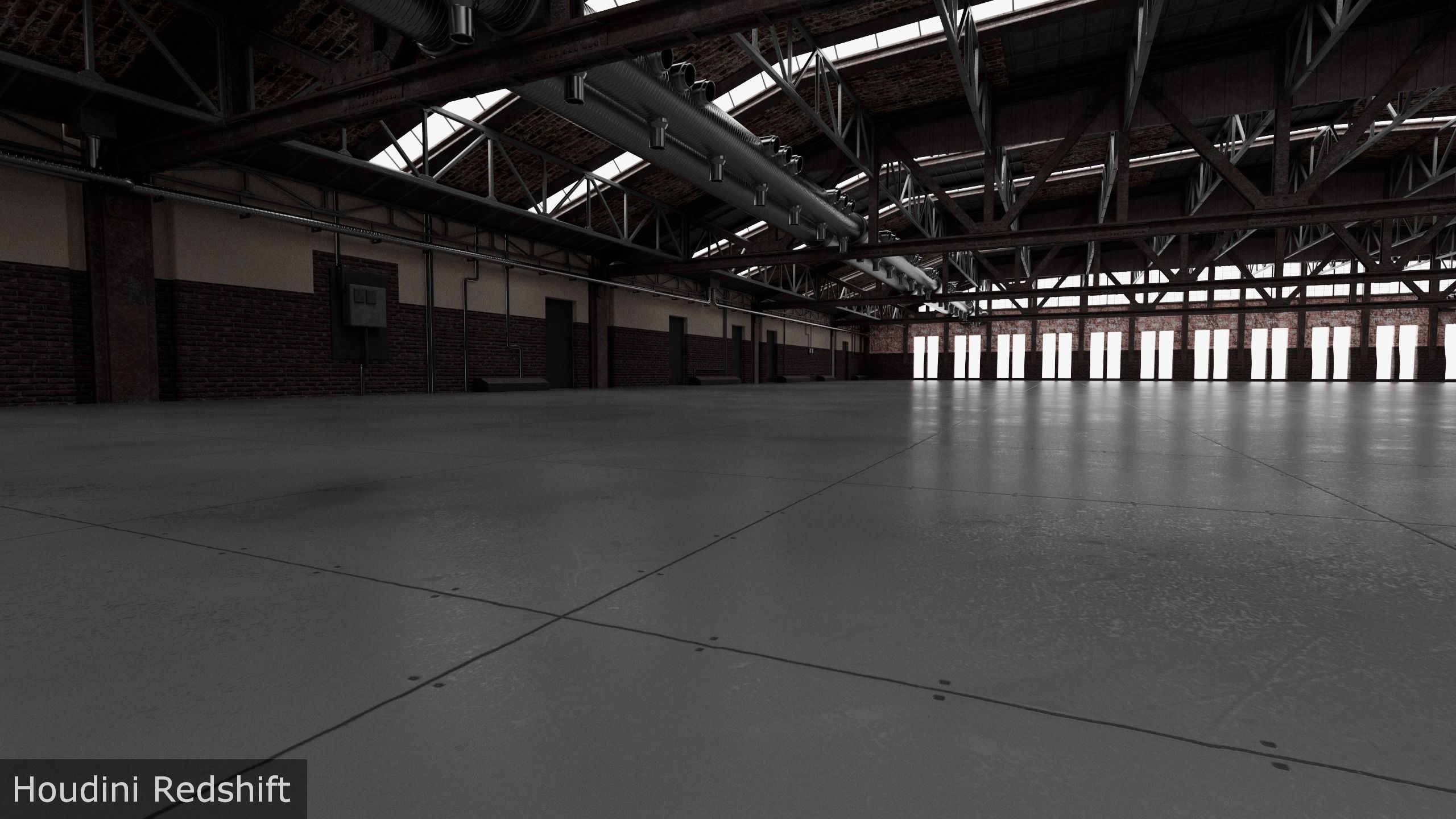 Hangar interior 3D model_13