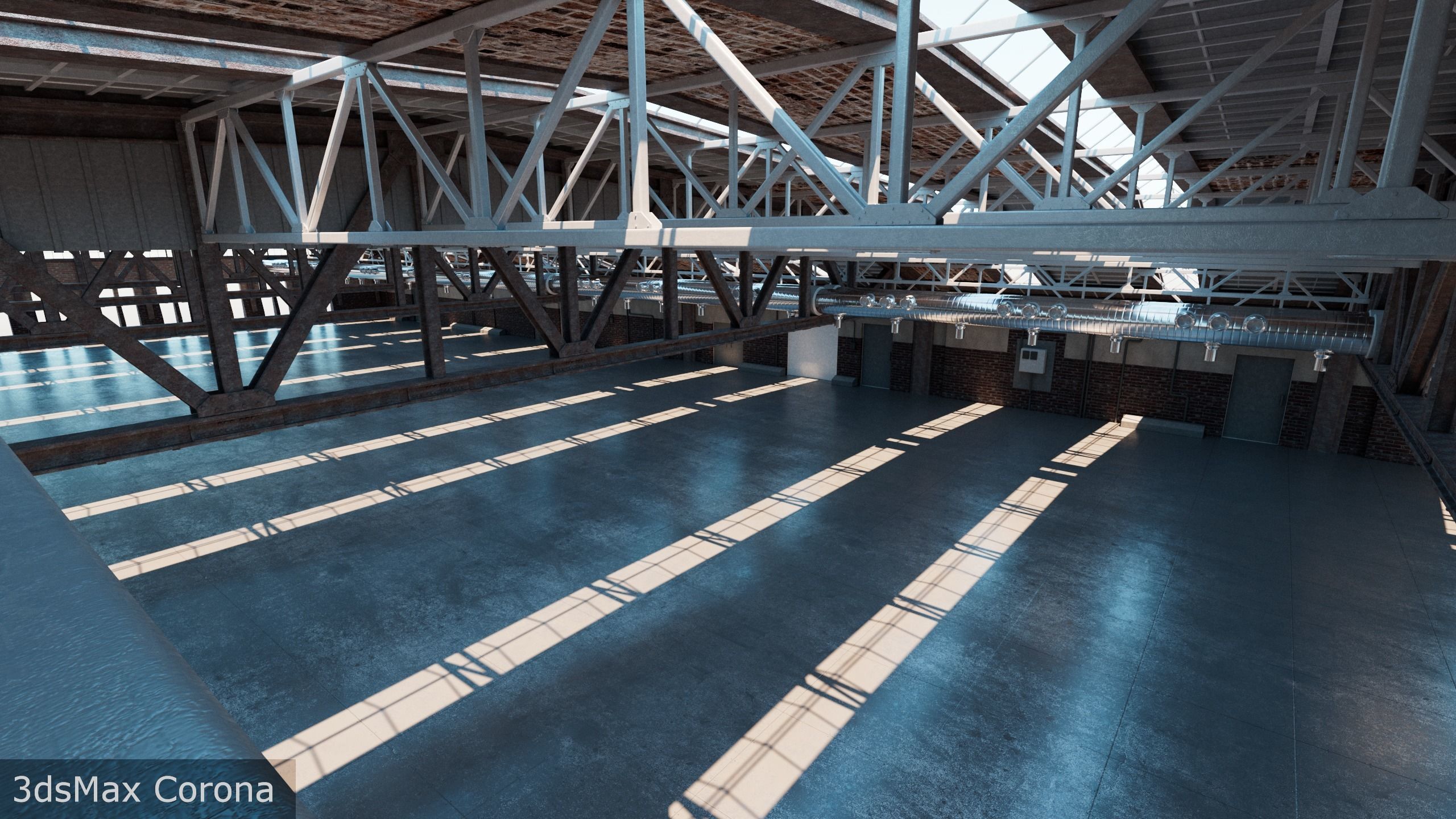 Hangar interior 3D model_26