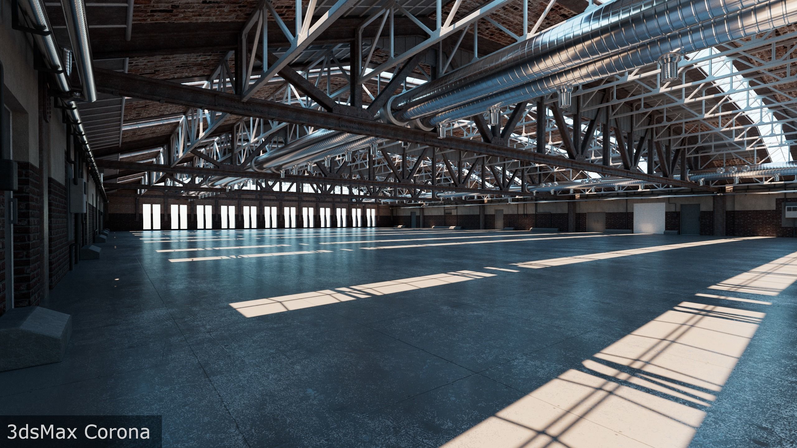 Hangar interior 3D model_28