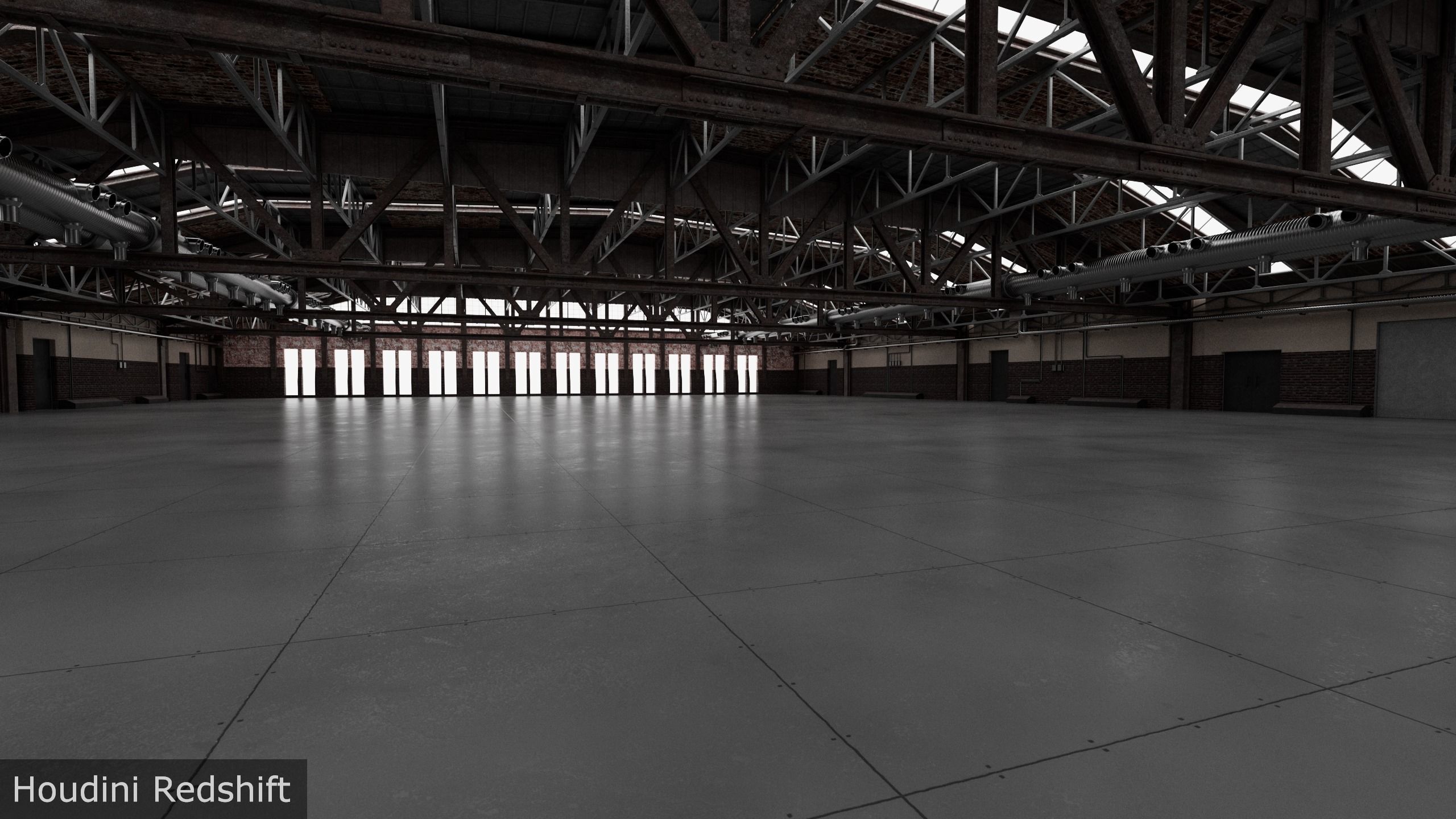 Hangar interior 3D model_11