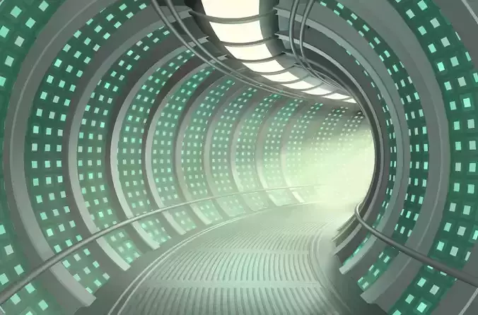Sc-fi Space Ship Tunnel