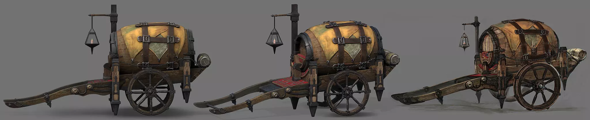 Vintage Cart 3D model_0