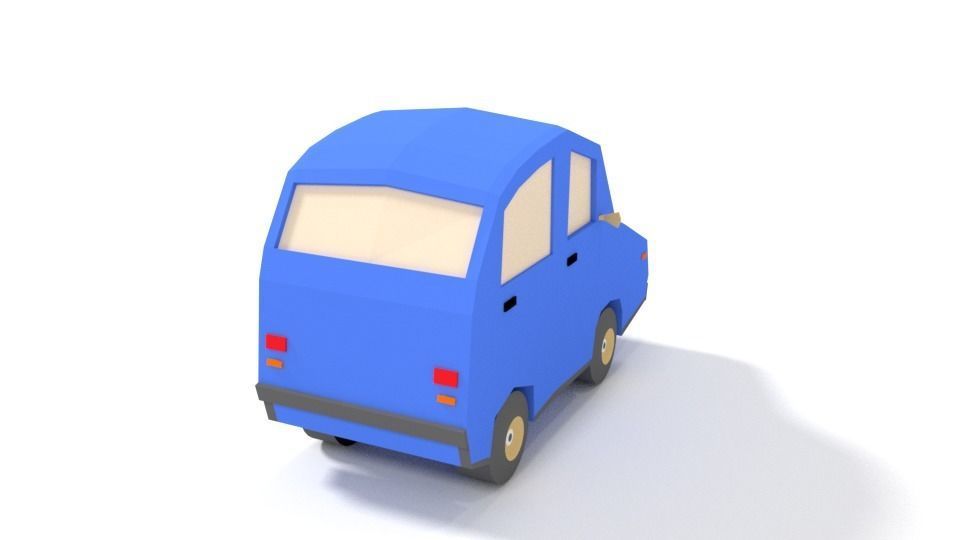 Low Poly Cartoon City Cars Collection _4
