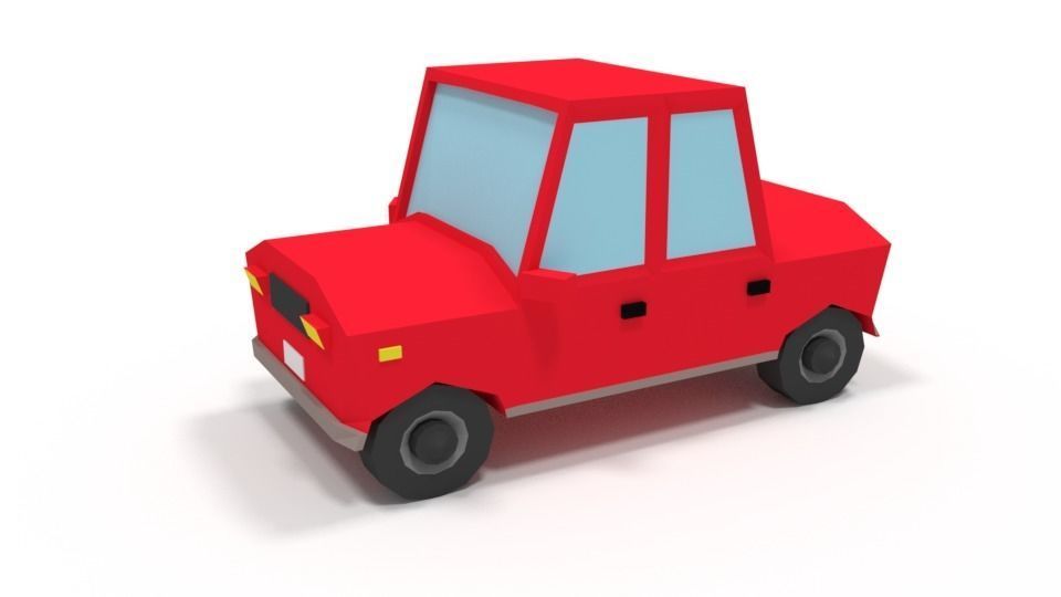 Low Poly Cartoon City Cars Collection _28